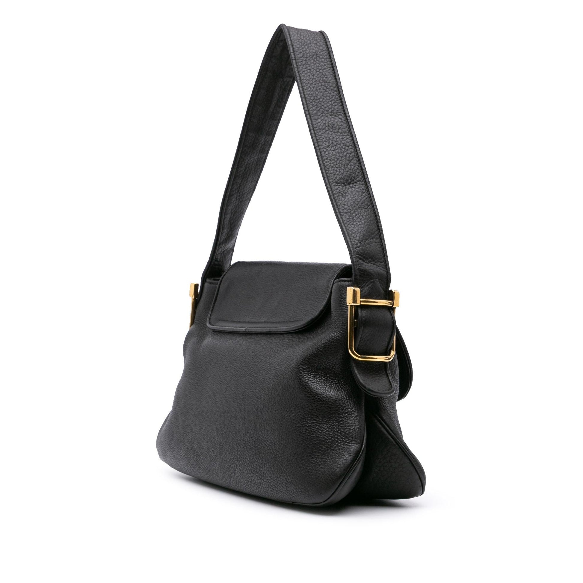 Gucci Leather Calf Black Shoulder Bag Shoulder Bag