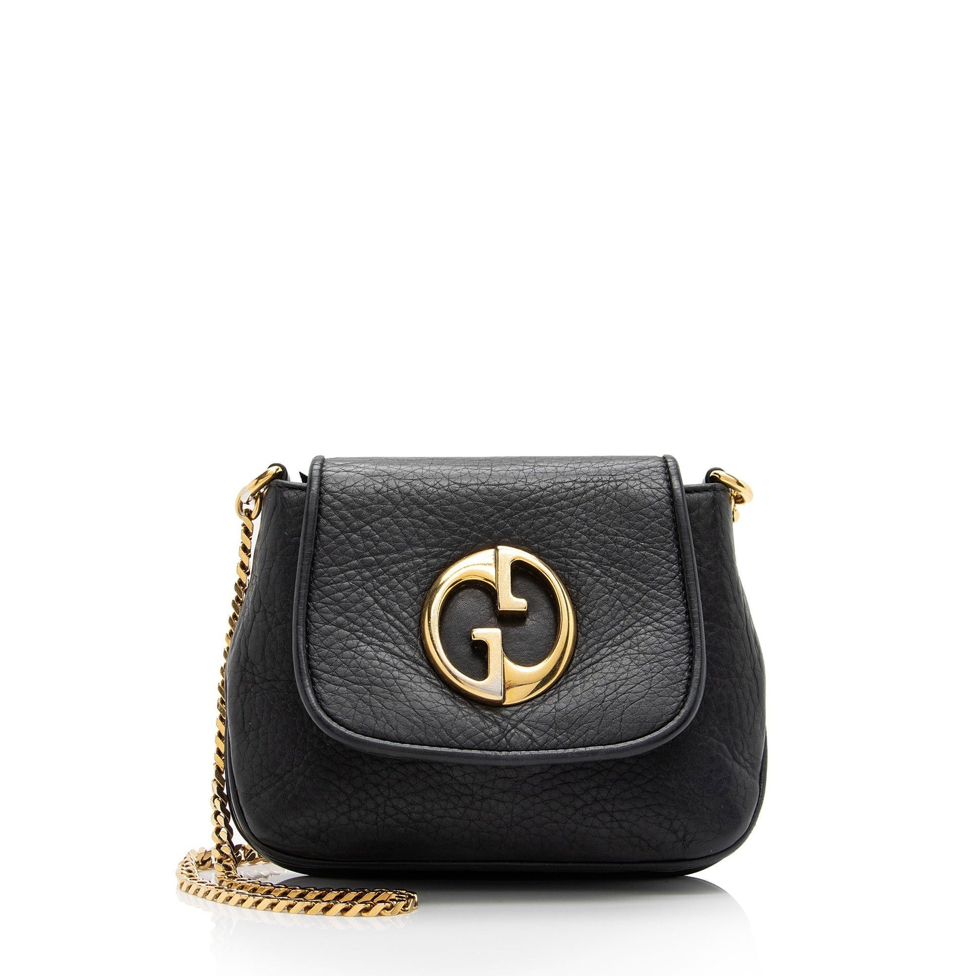 Gucci SHF-gAxB39 Leather Black Small Crossbody Bag