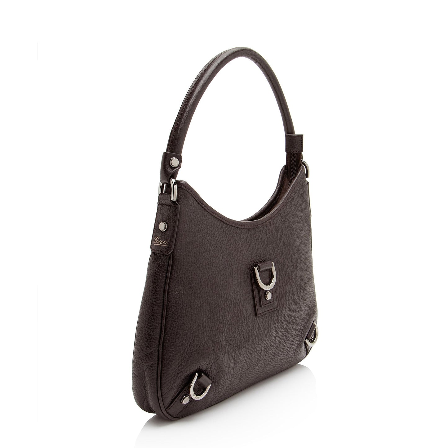 Gucci Abbey Leather Brown Medium Shoulder Bag