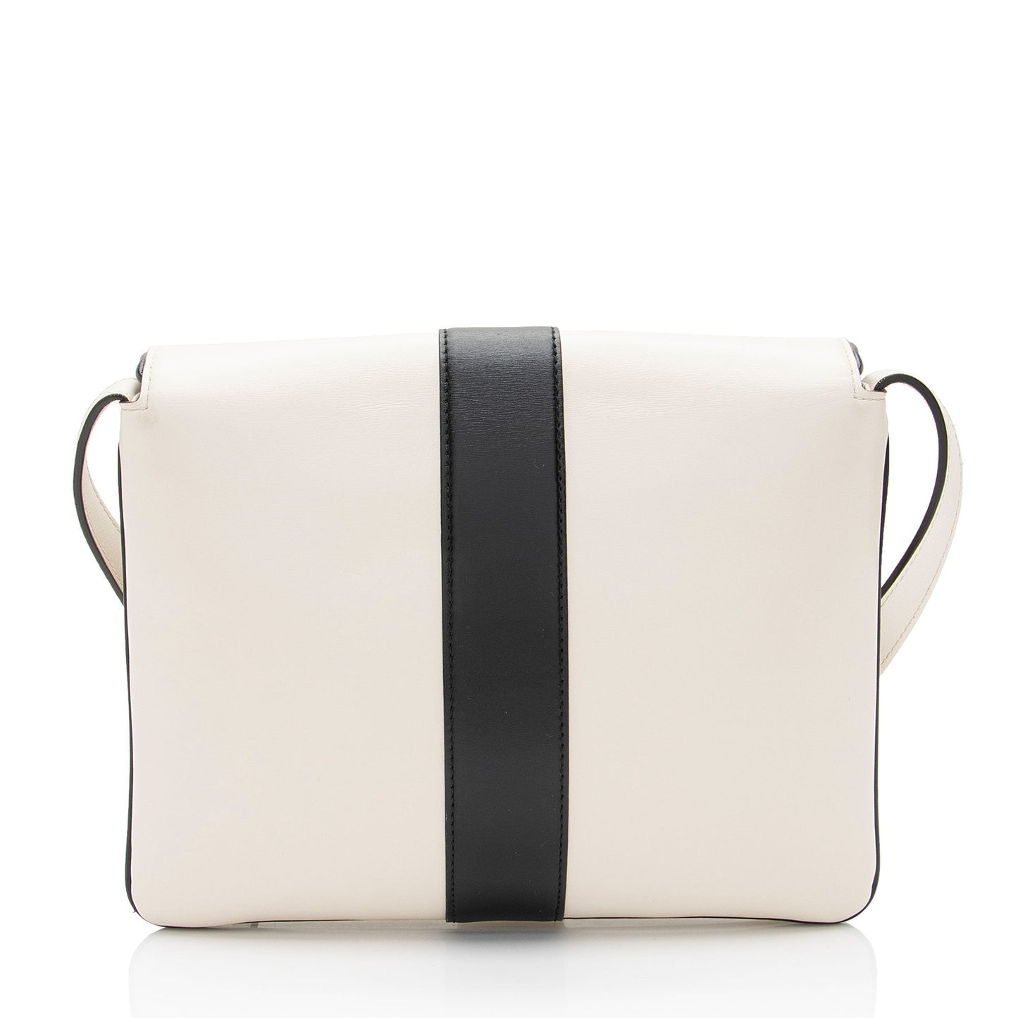 Gucci Arli SHF-NCcLj2 Leather Black White Medium Crossbody Bag