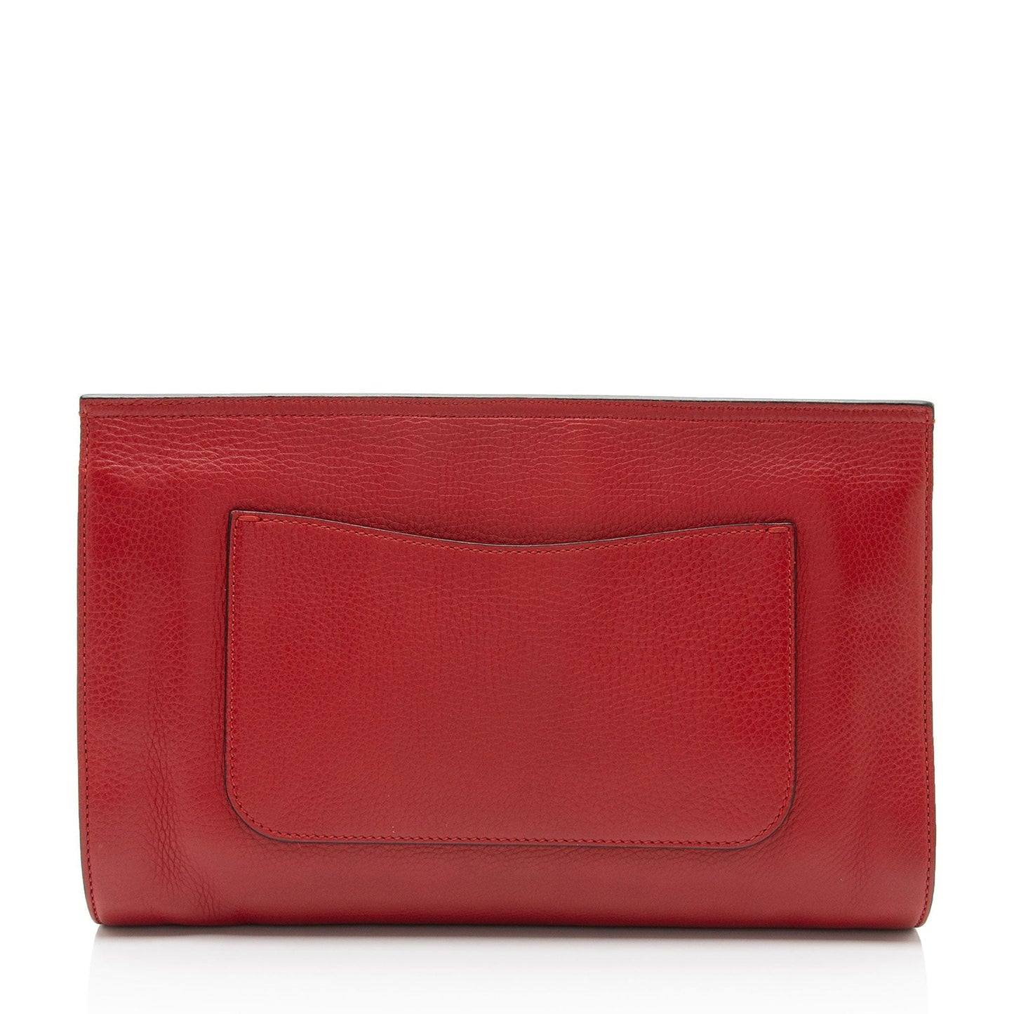 Gucci Bamboo Daily Leather Red Clutch Bag