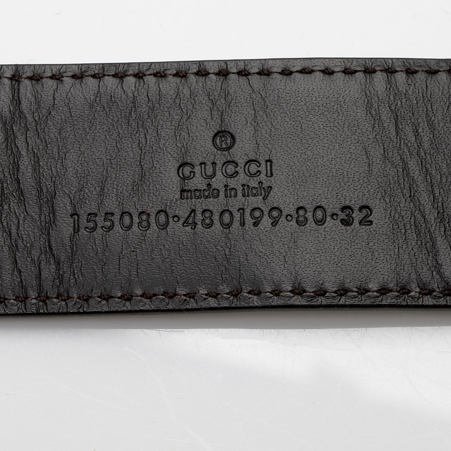 Gucci Bamboo Horsebit Belt - Size Leather White Accessory