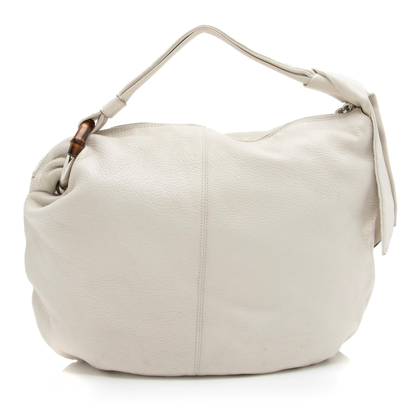 Gucci Bamboo Jungle SHF Leather White Medium Shoulder Bag