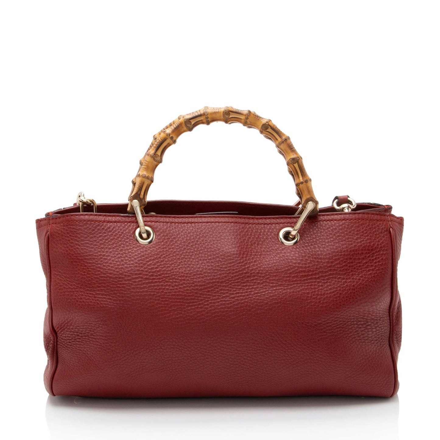 Gucci Bamboo Shopper SHF-BGoJH3 Leather Red Medium Tote Bag