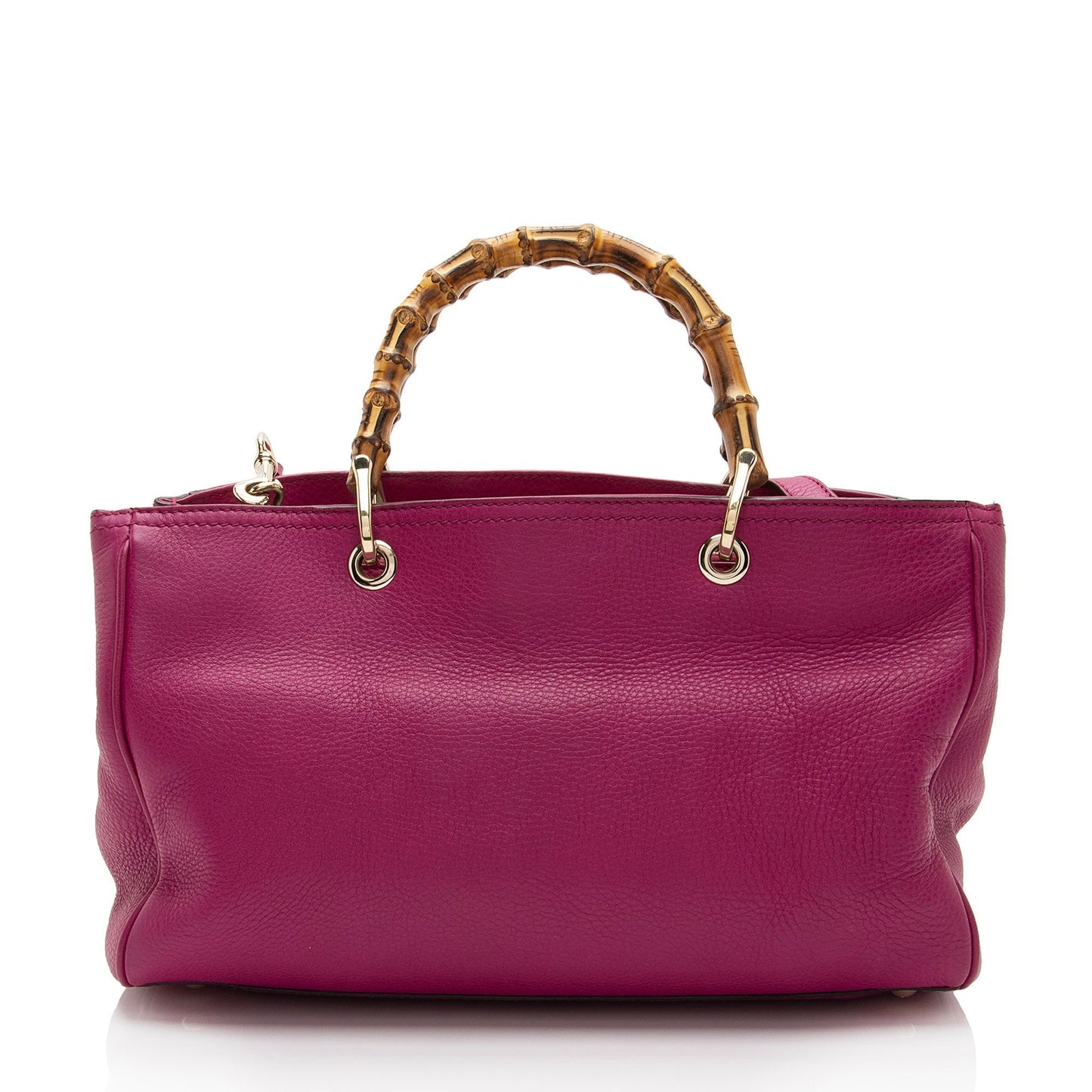 Gucci Bamboo Shopper SHF-UmUete Leather Pink Medium Tote Bag