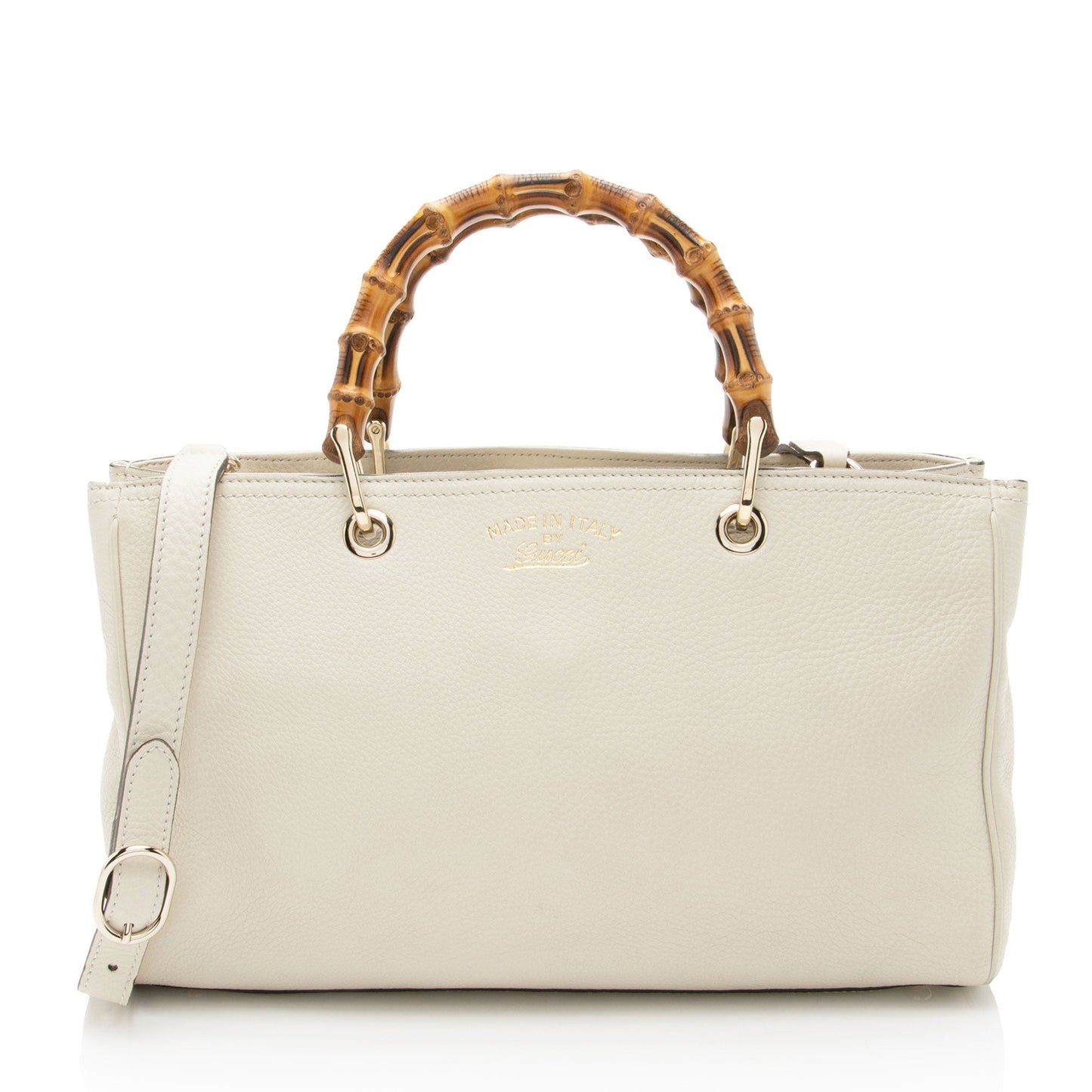 Gucci Bamboo Shopper Leather Medium Tote Bag Tote 1