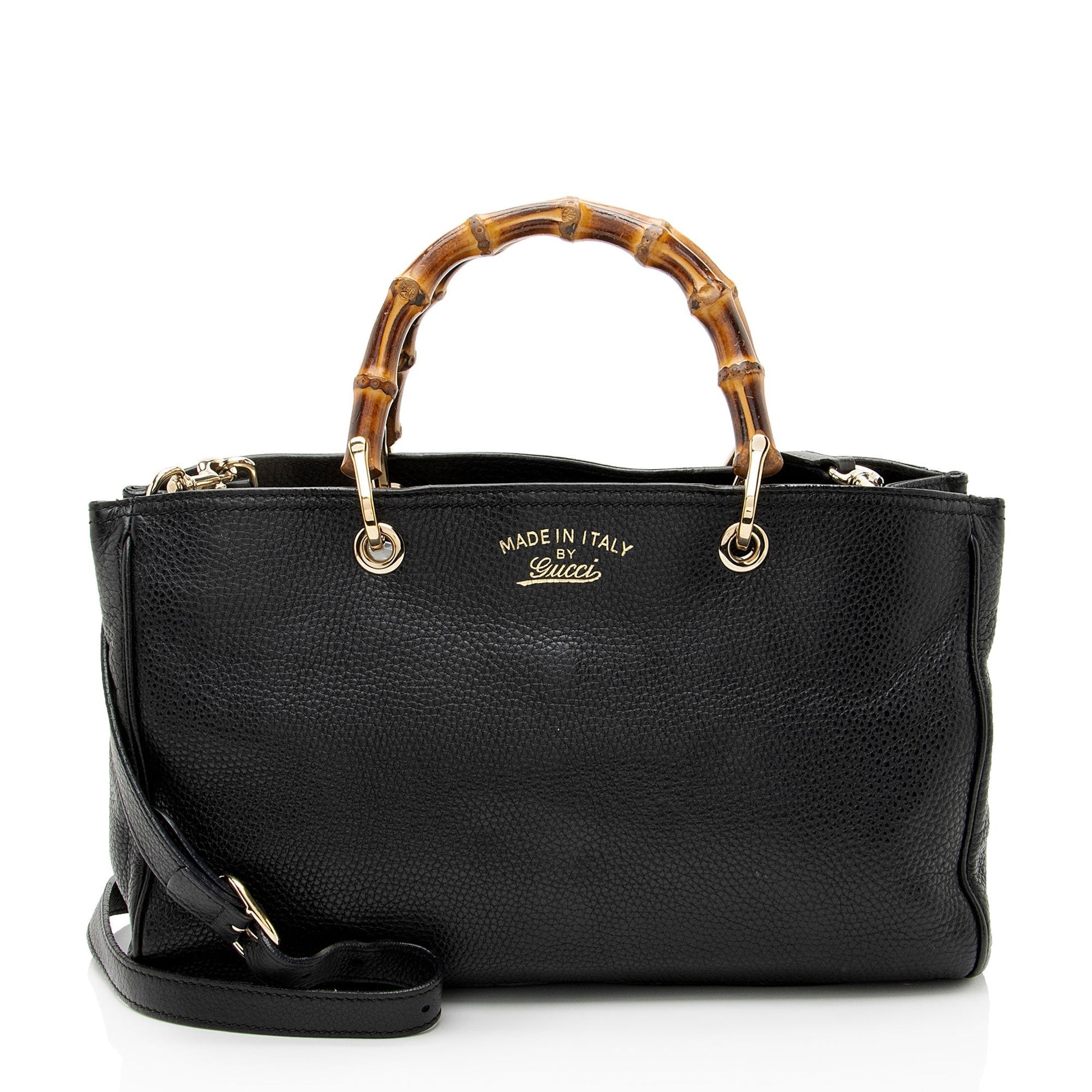 Gucci Bamboo Shopper Leather Medium Tote Bag