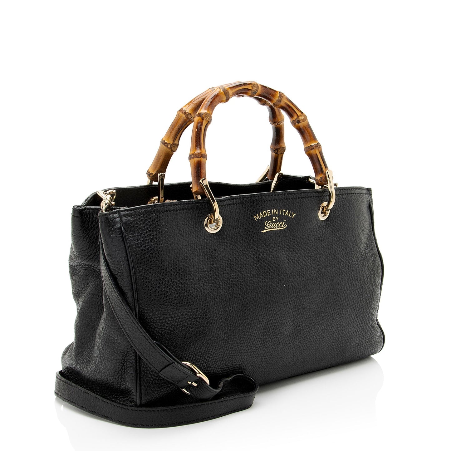 Gucci Bamboo Shopper Leather Medium Tote Bag