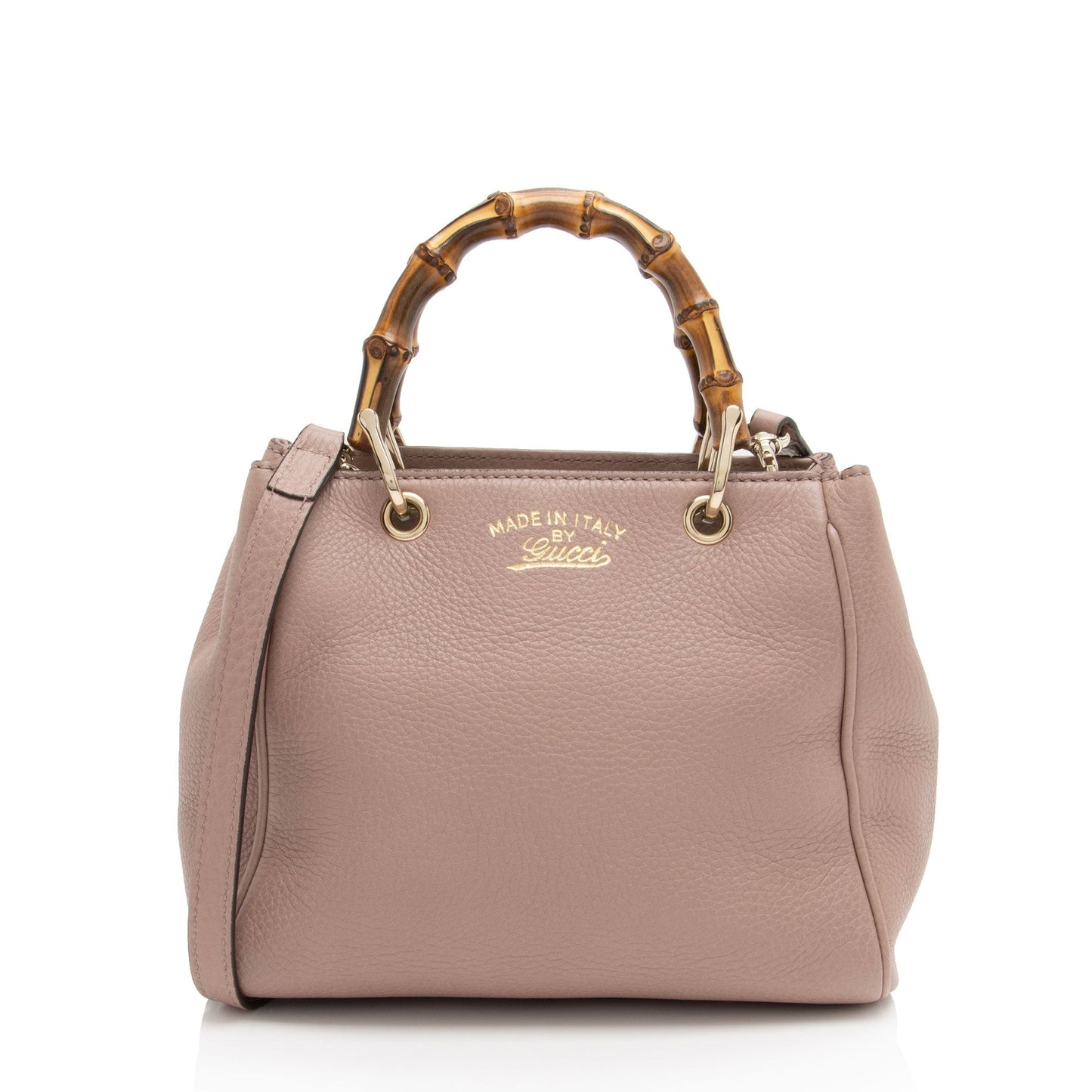 Gucci Bamboo Shopper SHF-eRoYKz Leather Pink Mini Tote Bag