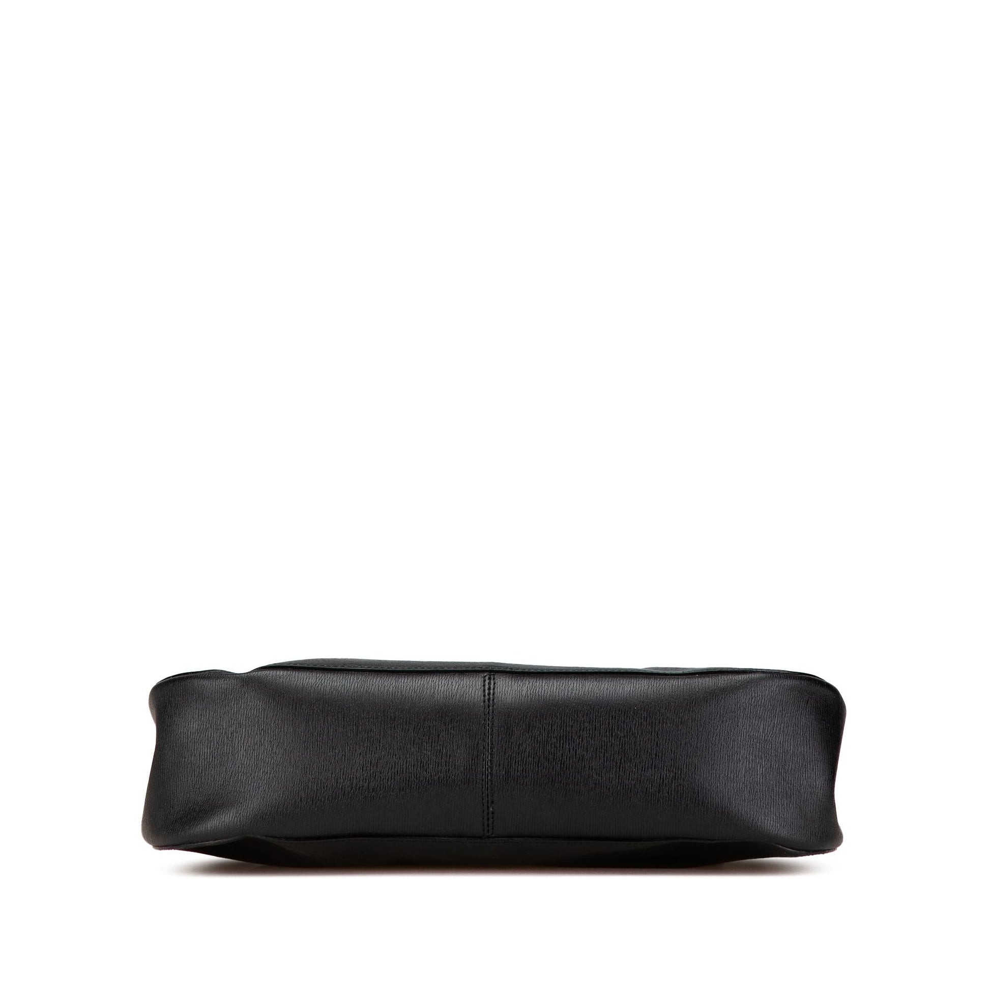 Gucci Bamboo SHG-Y0sM3k Leather Calf Black Shoulder Bag