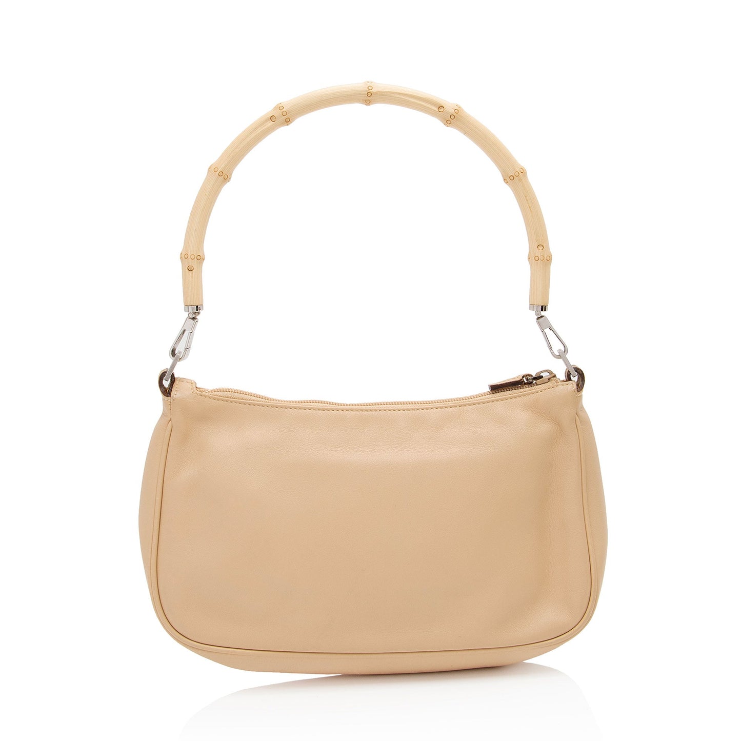 Gucci Bamboo SHF-dNmWob Leather Beige Small Shoulder Bag