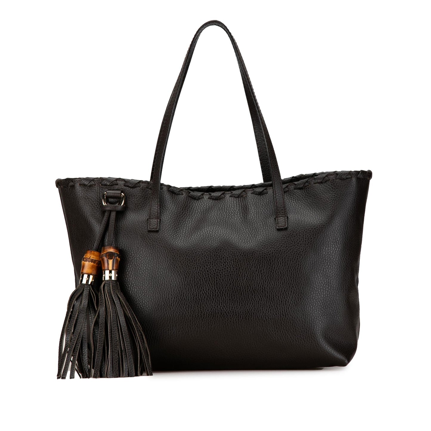 Gucci Bamboo Tassel SHG-JdskXP Leather Calf Brown Tote Bag