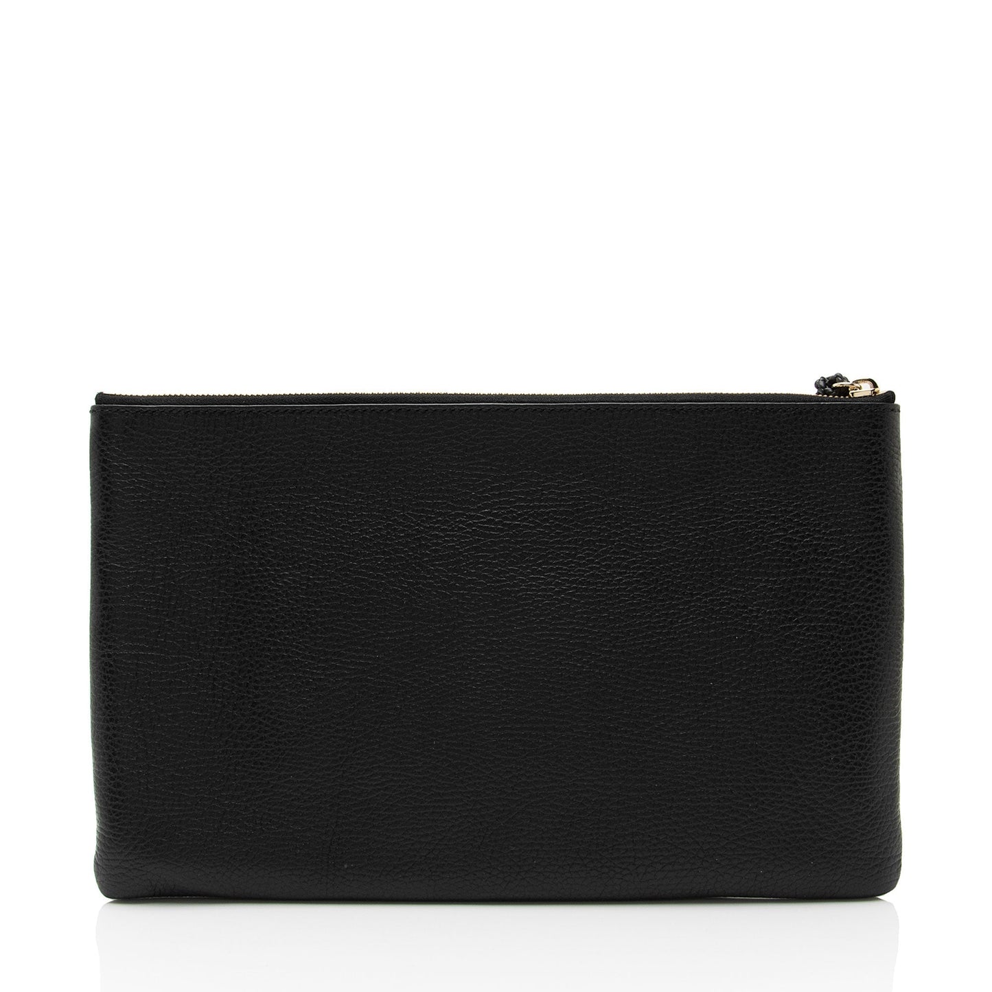Gucci Bamboo Tassel Zip SHF-ybom6m Leather Black Clutch Bag