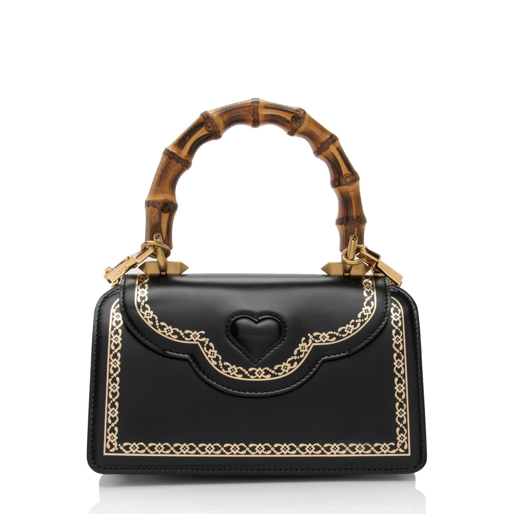 Gucci Bamboo Thiara SHF-yZDyFo Leather Black Small Top Handle Satchel Bag