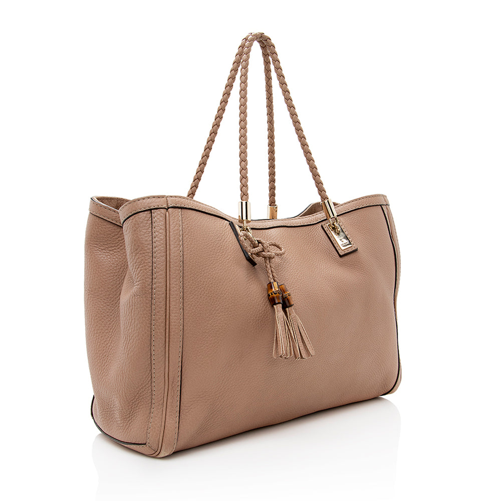 Gucci Bella SHF Leather Beige Medium Tote Bag