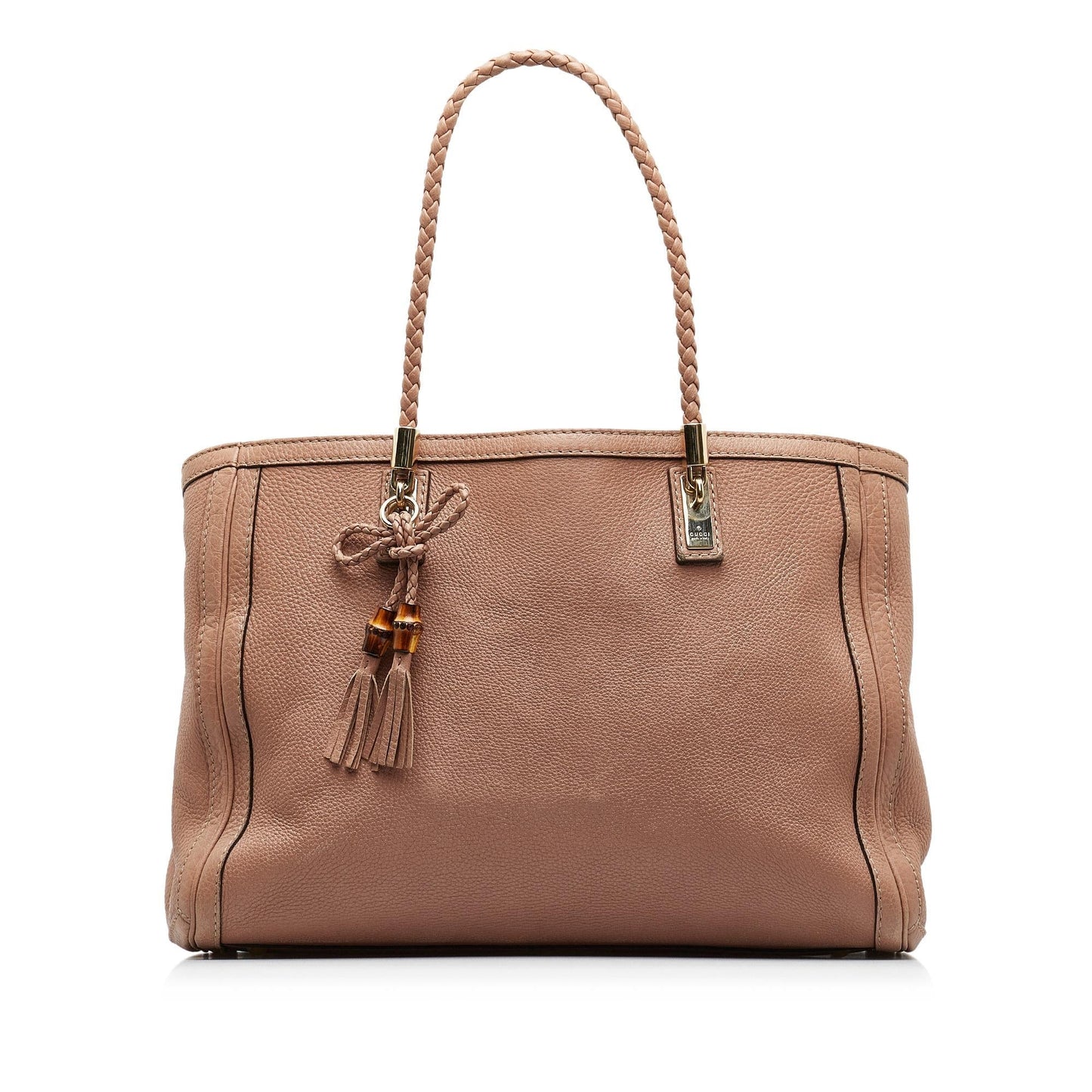 Gucci Bella SHG-WYEakM Leather Calf Brown Tote Bag