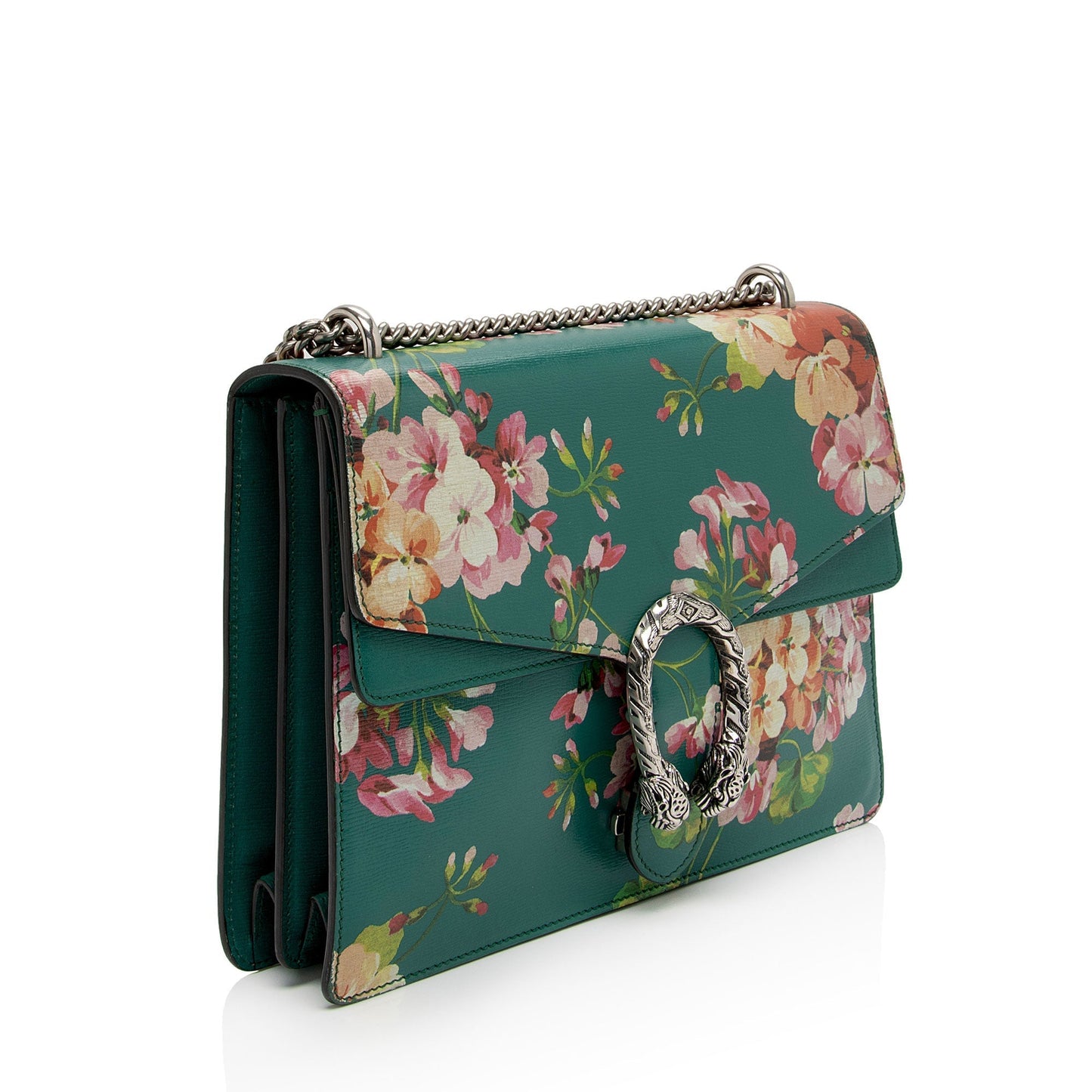 Gucci Blooms Dionysus SHF-XlECb6 Leather Green Medium Shoulder Bag