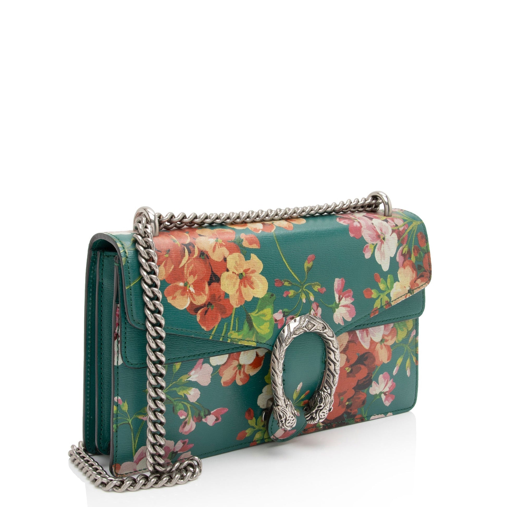 Gucci Blooms Dionysus SHF-eCnDiD Leather Green Small Shoulder Bag