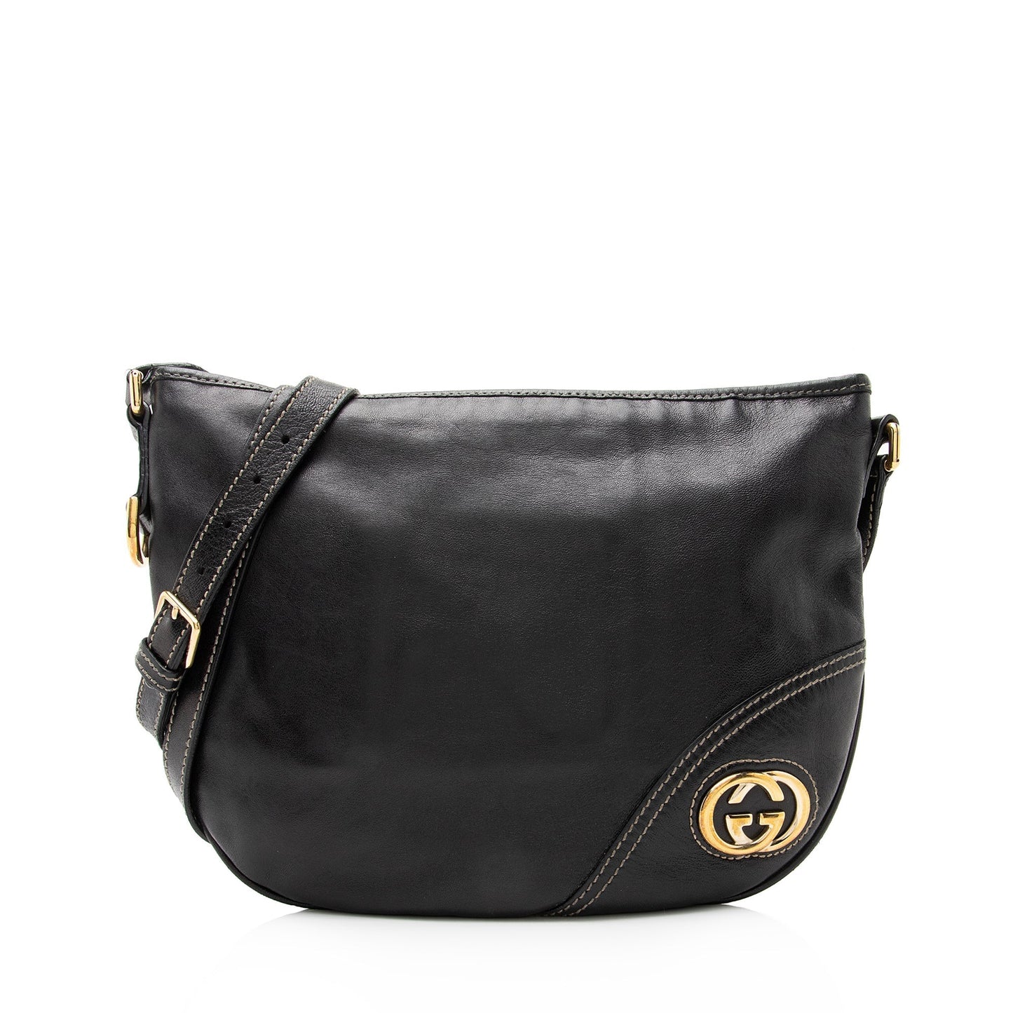 Gucci Britt Messenger SHF Leather Black Shoulder Bag