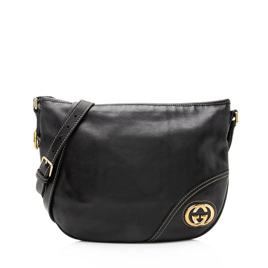 Gucci Britt Messenger SHF Leather Black Shoulder Bag