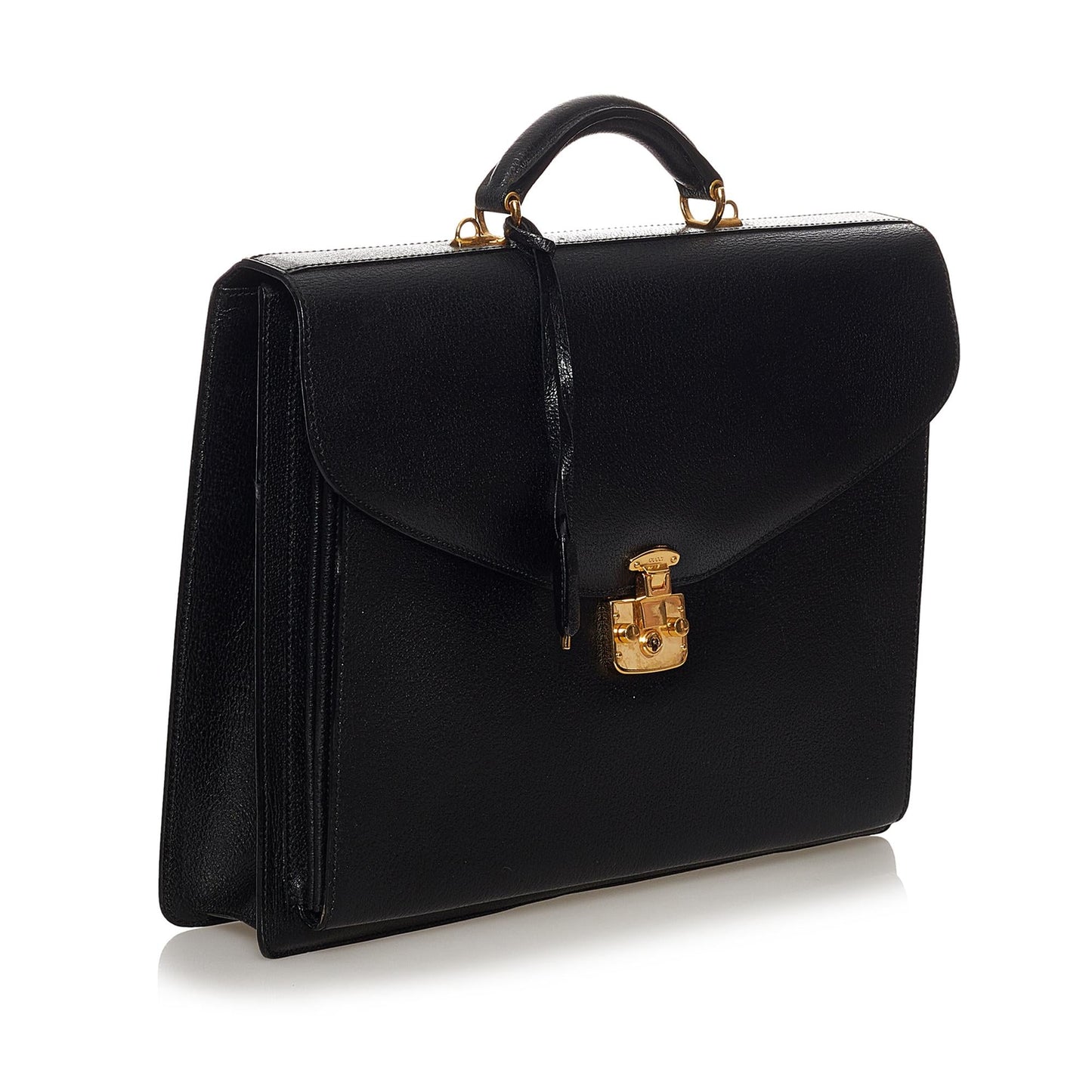 Gucci Business SHG Leather Calf Black Tote Bag