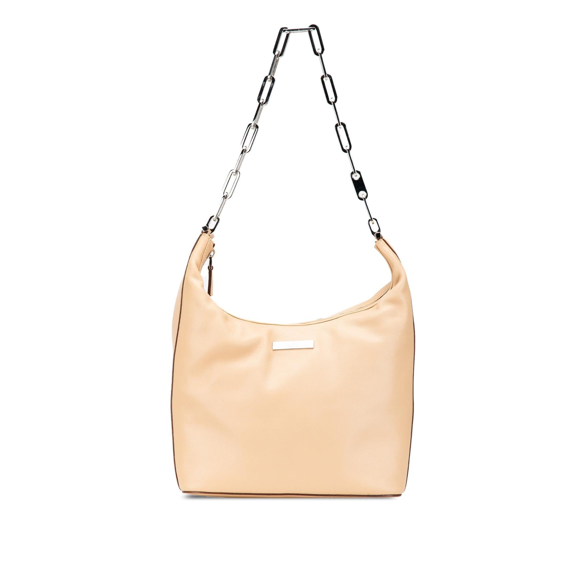 Gucci Leather Chain 1 Calf Brown Shoulder Bag
