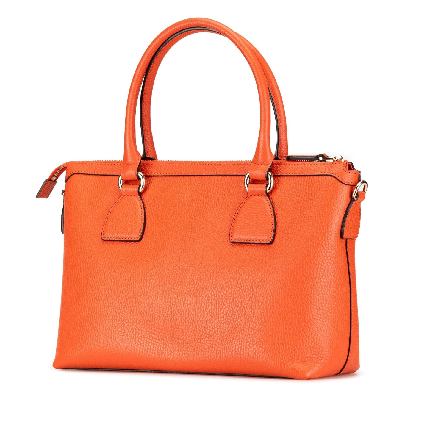 Gucci Charmy Leather Calf Orange Satchel Bag Satchel 2