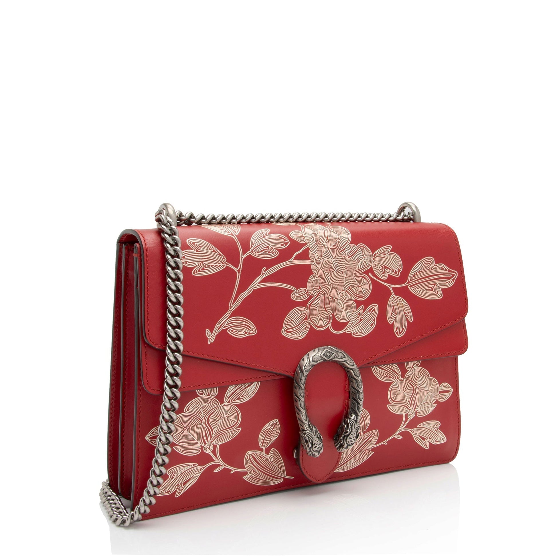Gucci Chinese New Year Dionysus Leather Red Medium Shoulder Bag