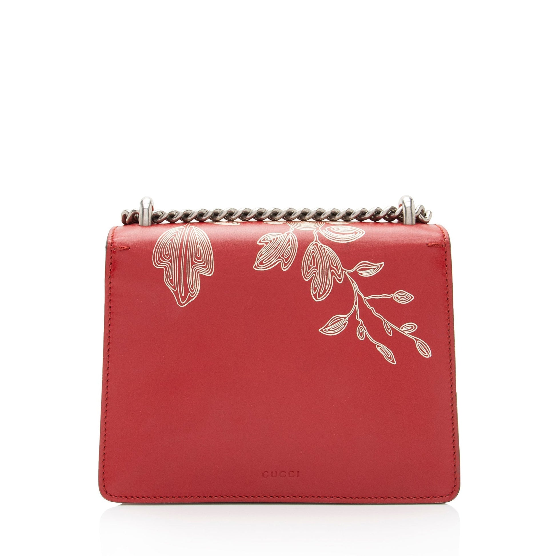 Gucci Chinese New Year Dionysus SHF-Q2ohLX Leather Red Mini Crossbody Bag