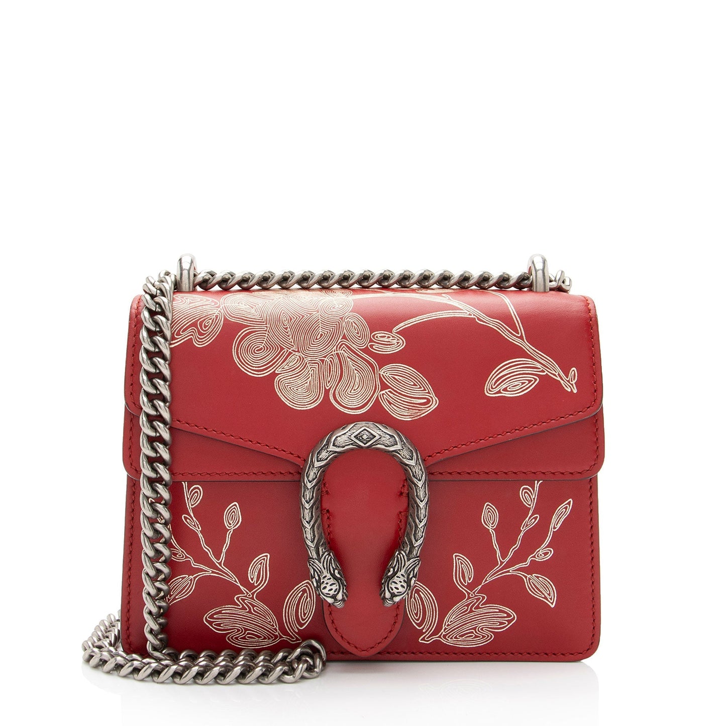 Gucci Chinese New Year Dionysus SHF-Q2ohLX Leather Red Mini Crossbody Bag