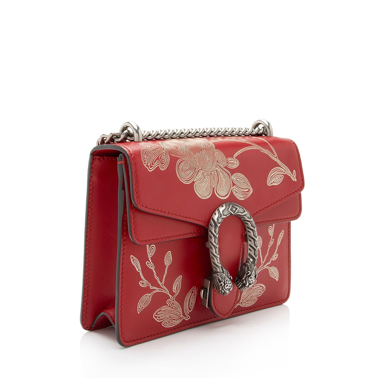 Gucci Chinese New Year Dionysus SHF-Q2ohLX Leather Red Mini Crossbody Bag