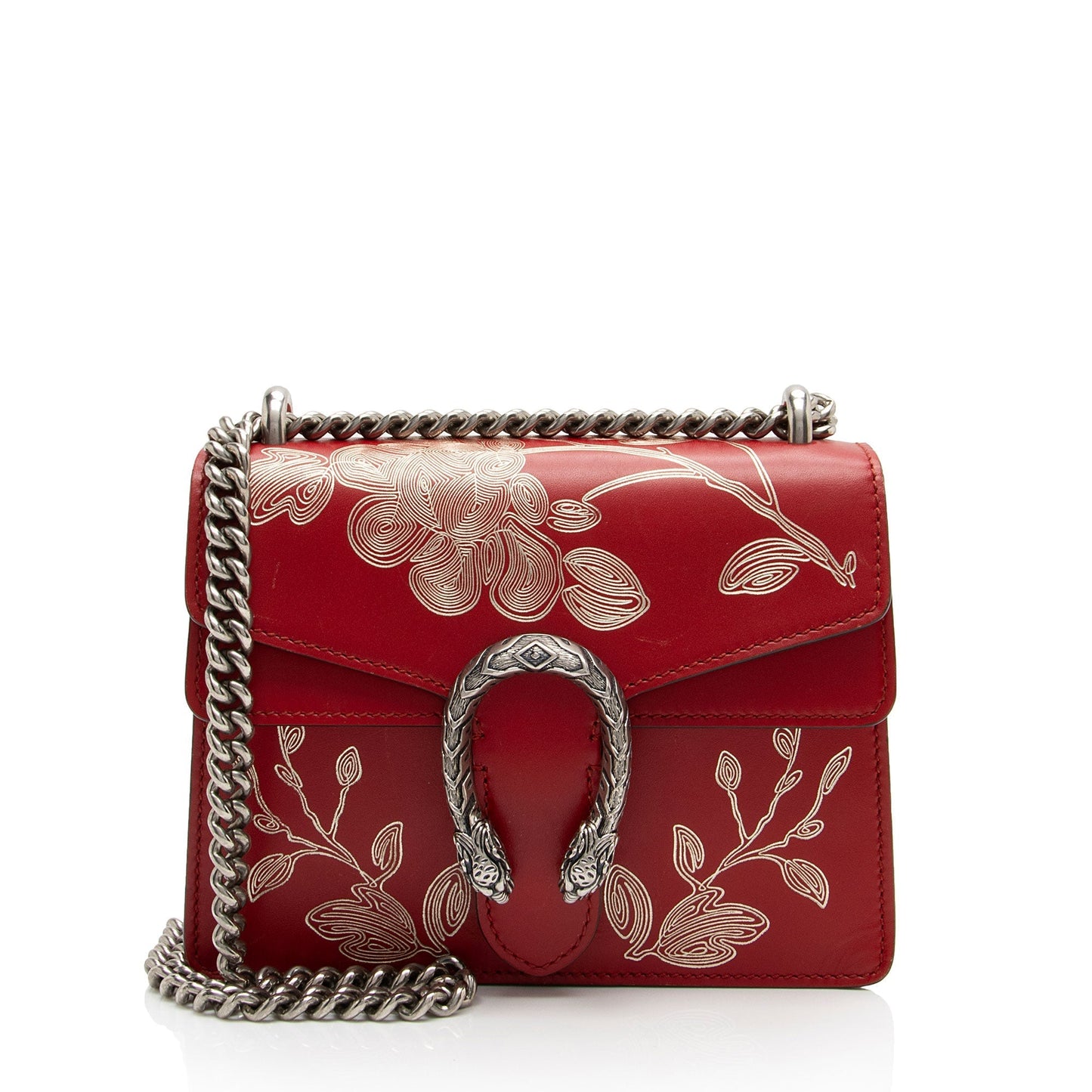 Gucci Chinese New Year Dionysus SHF-GiWb0l Leather Red Mini Crossbody Bag