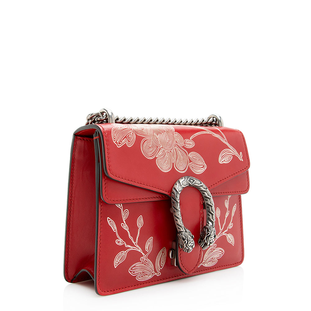 Gucci Chinese New Year Dionysus SHF Leather Red Mini Crossbody Bag