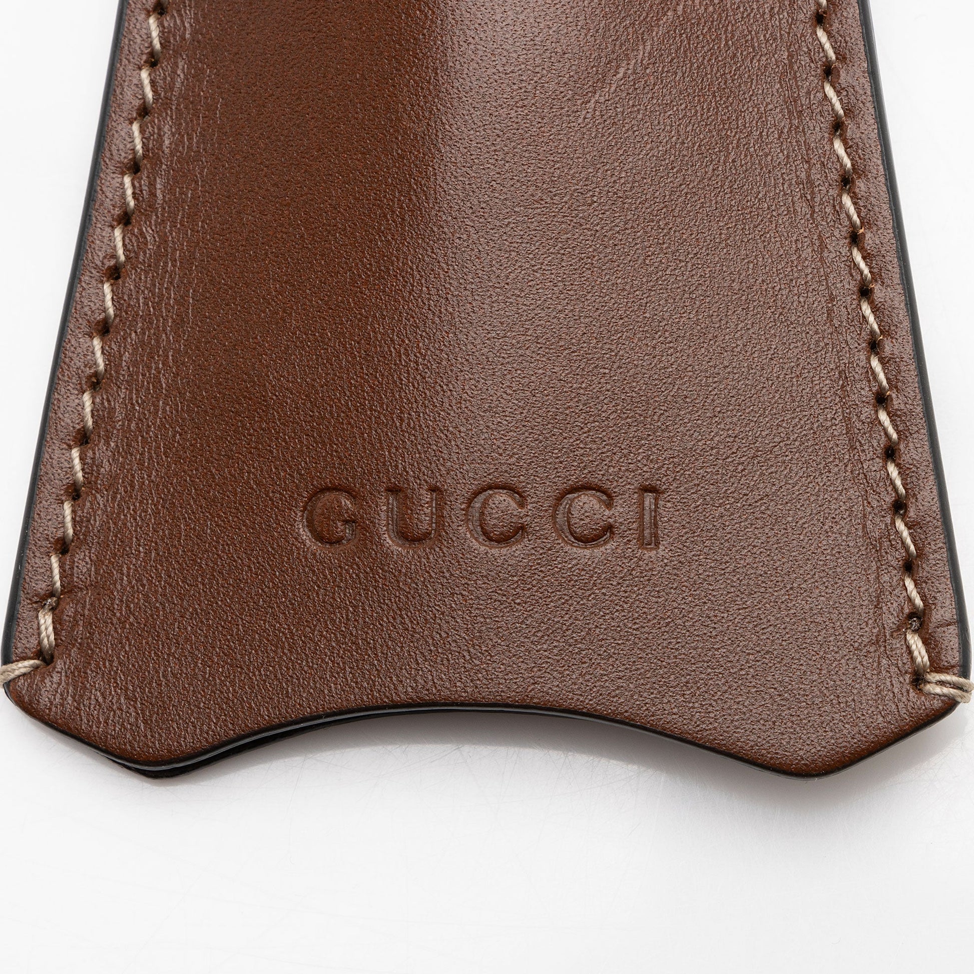 Gucci Clochette Leather Brown Travel Bag