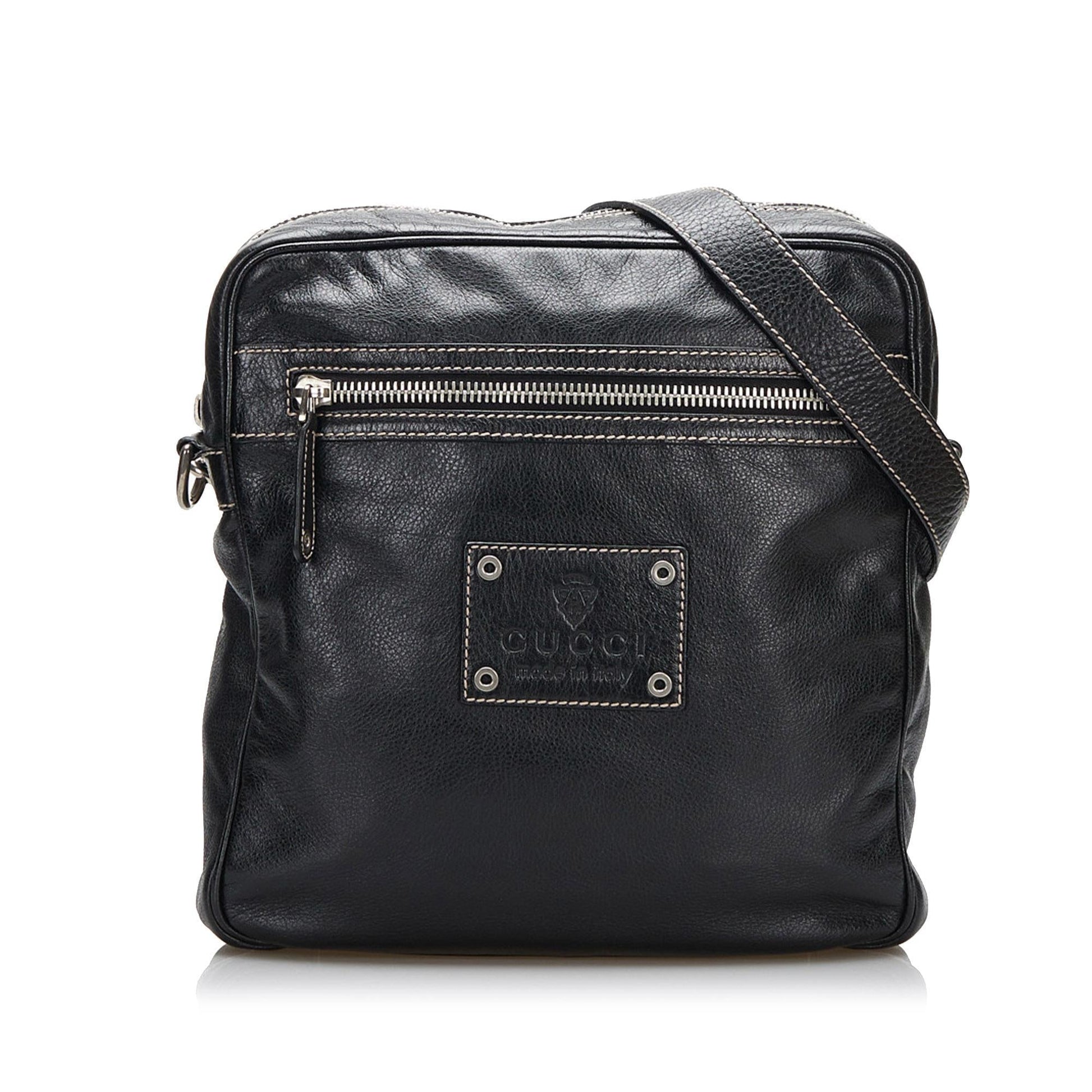 Gucci SHG-G8wPqc Leather Calf Black Crossbody Bag