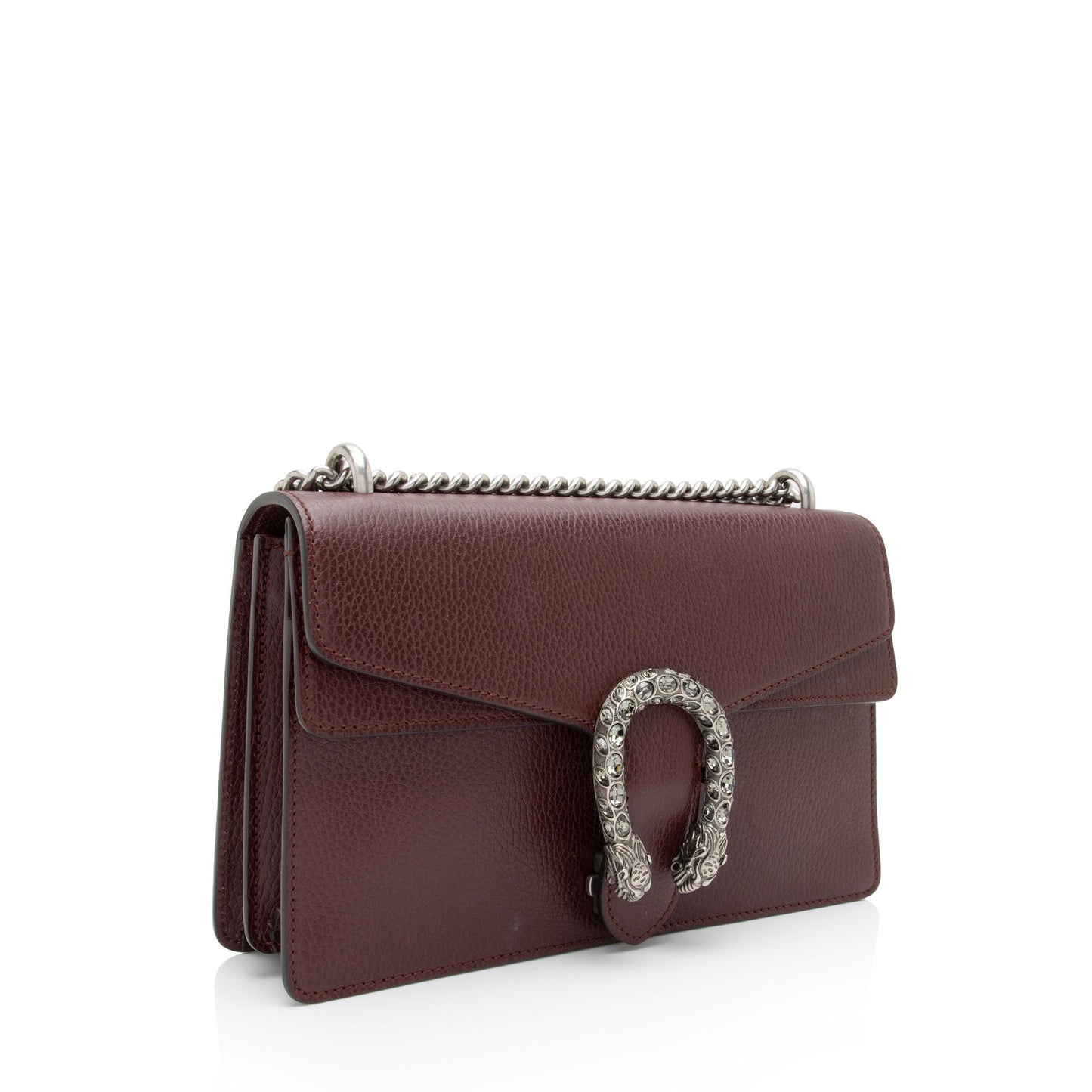 Gucci Crystal Dionysus SHF-wPeuFt Leather Red Small Shoulder Bag