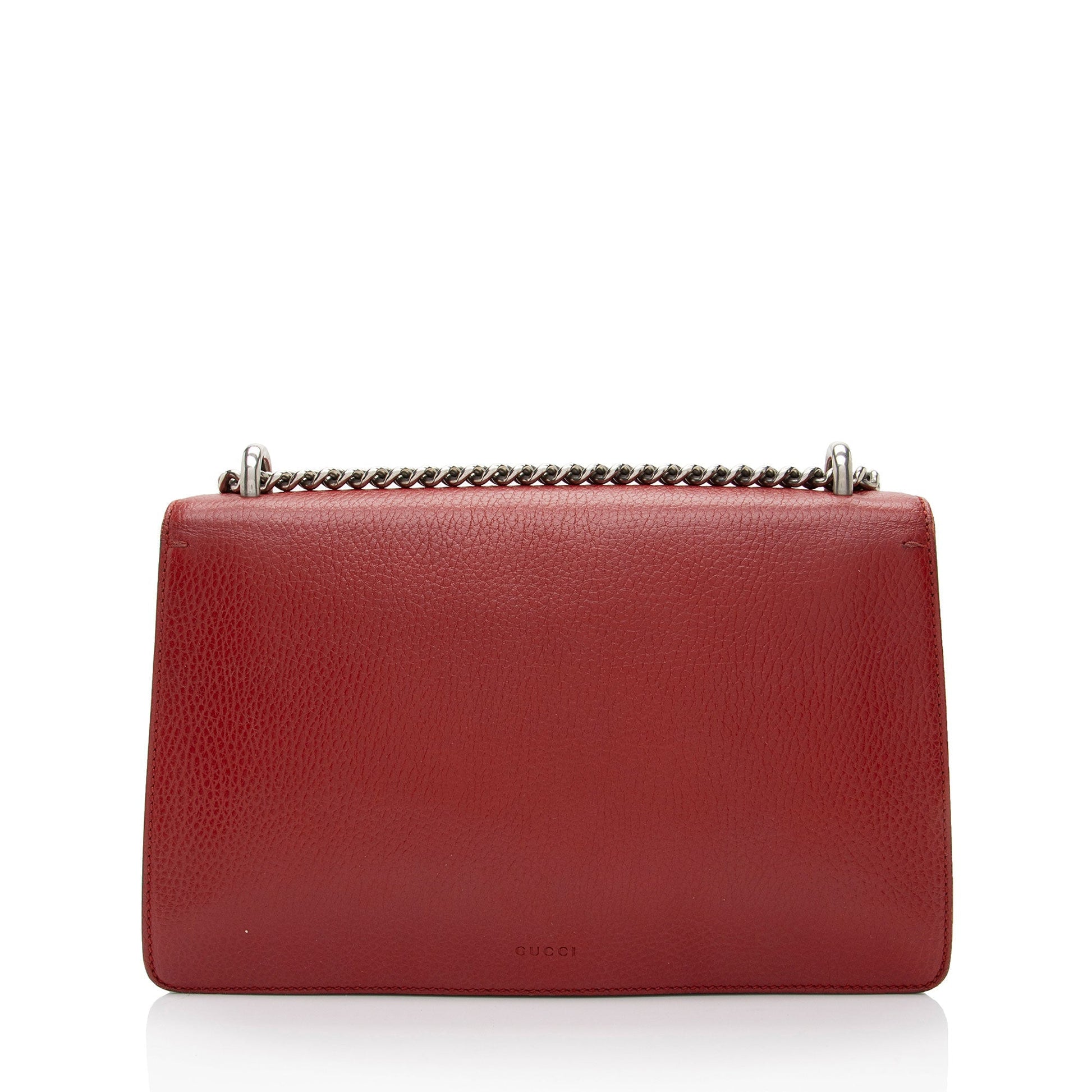 Gucci Crystal Dionysus Leather Red Small Shoulder Bag