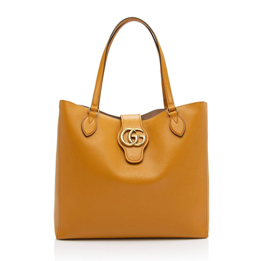 Gucci Dahlia SHF-9YmQug Leather Large Tote Bag