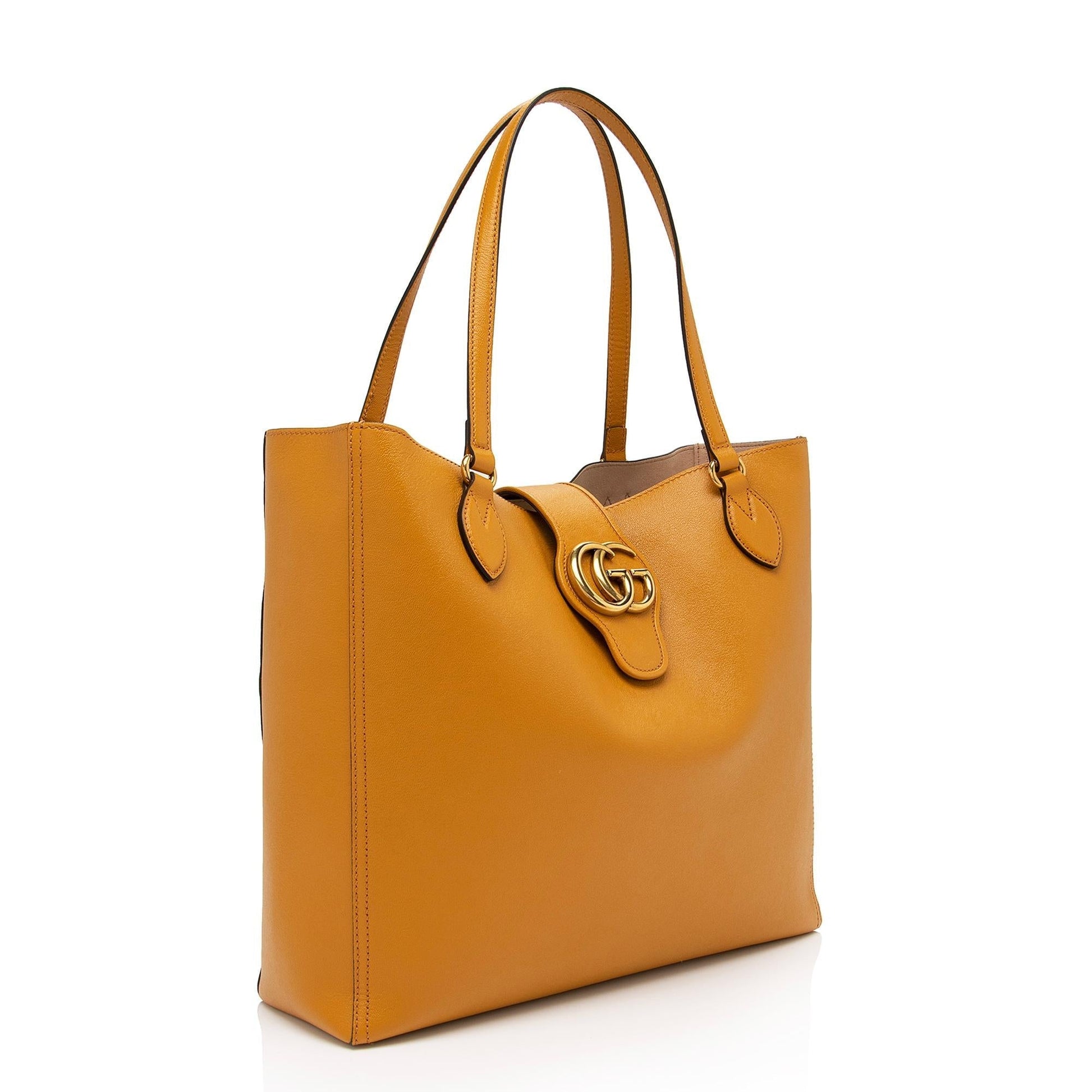 Gucci Dahlia SHF-9YmQug Leather Large Tote Bag