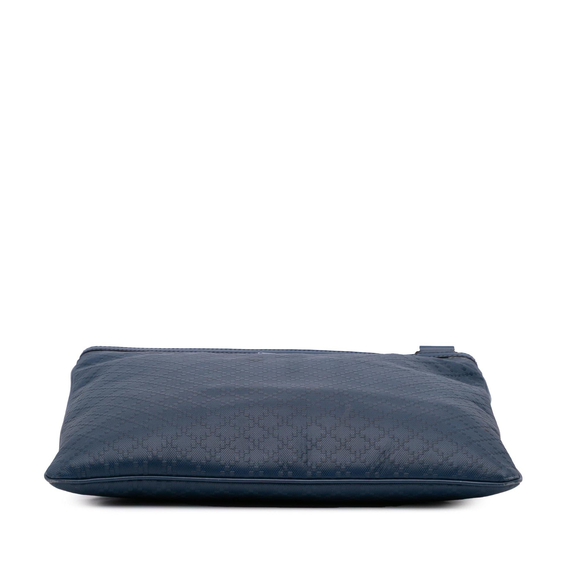 Gucci Diamante Hilary Lux Leather Calf Blue Crossbody Bag Lux Crossbody