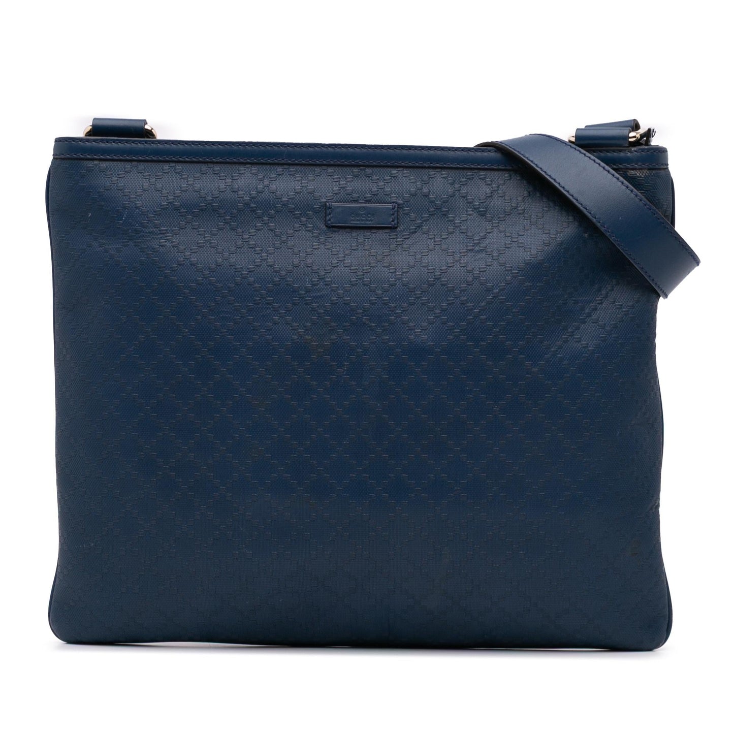 Gucci Diamante Hilary Lux Leather Calf Blue Crossbody Bag Lux Crossbody