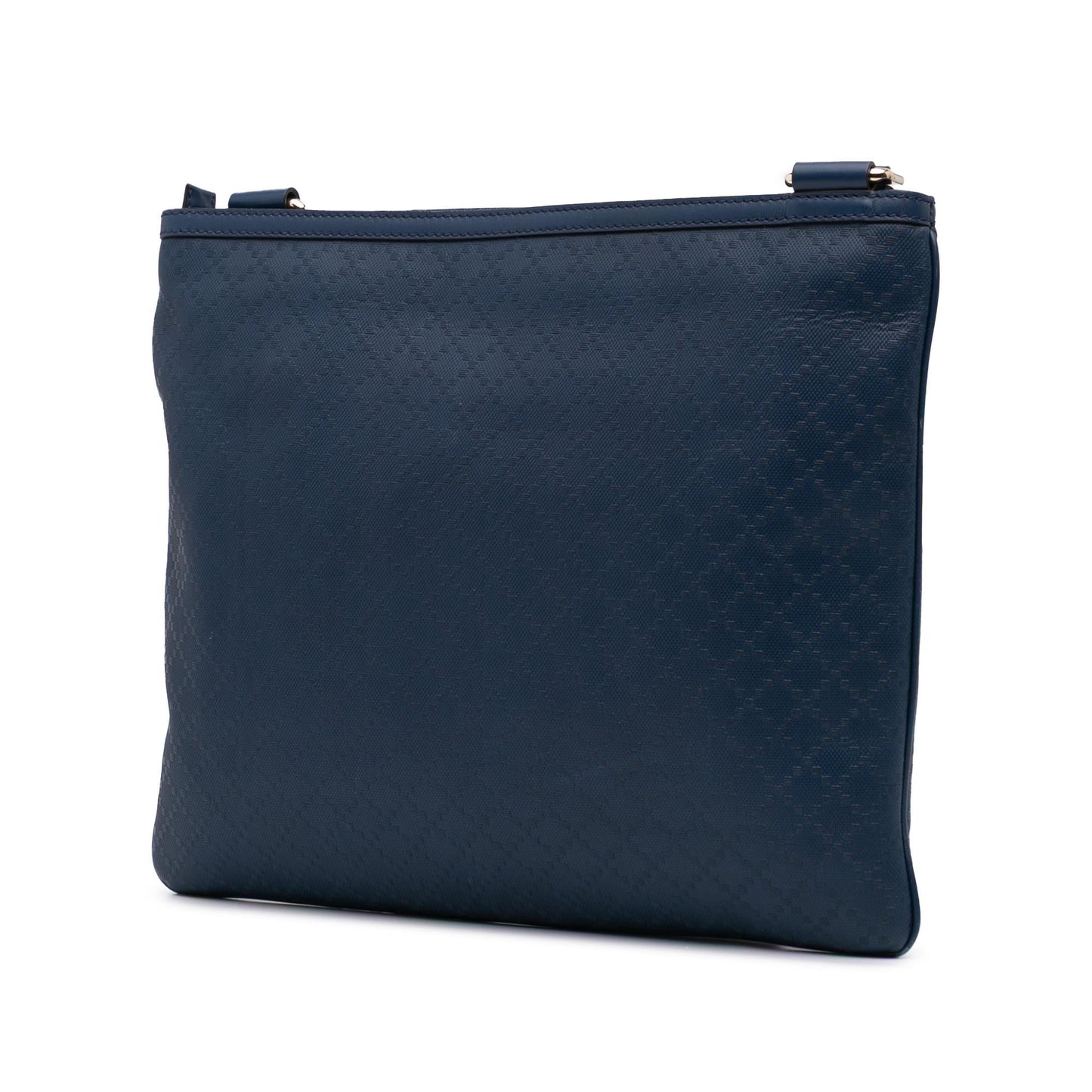 Gucci Diamante Hilary Lux Leather Calf Blue Crossbody Bag