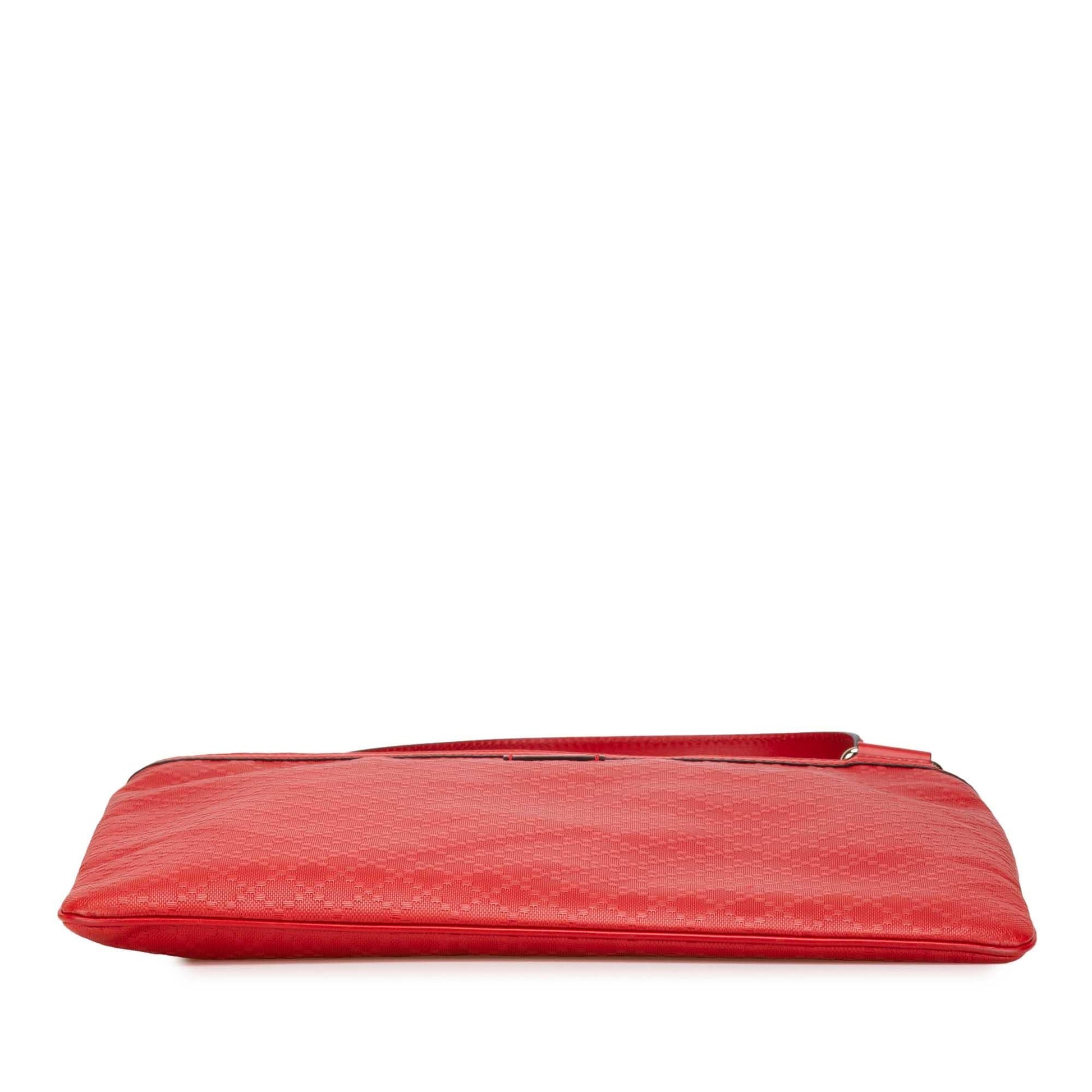 Gucci Diamante Hilary Lux Leather Calf Red Crossbody Bag