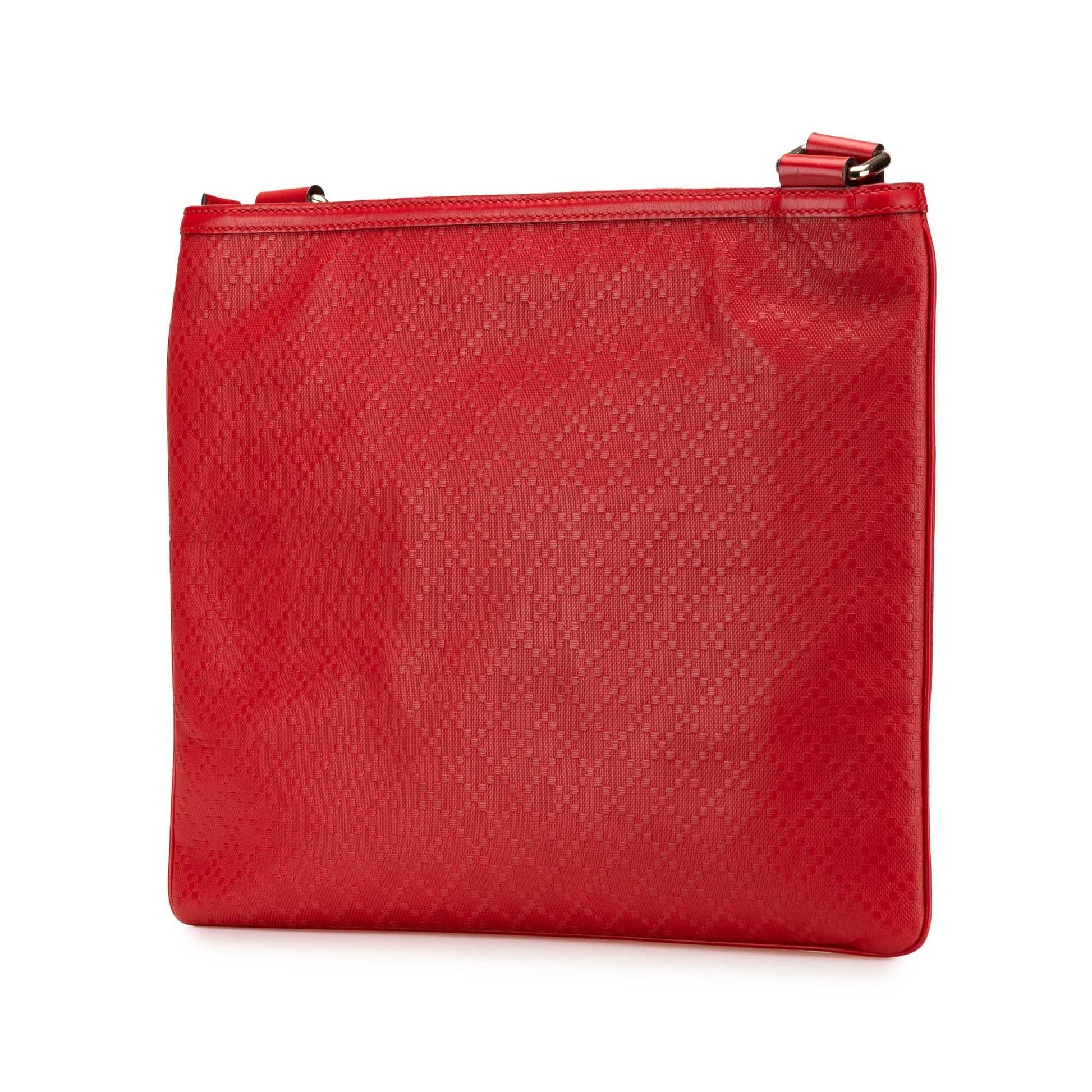 Gucci Diamante Hilary Lux Leather Calf Red Crossbody Bag
