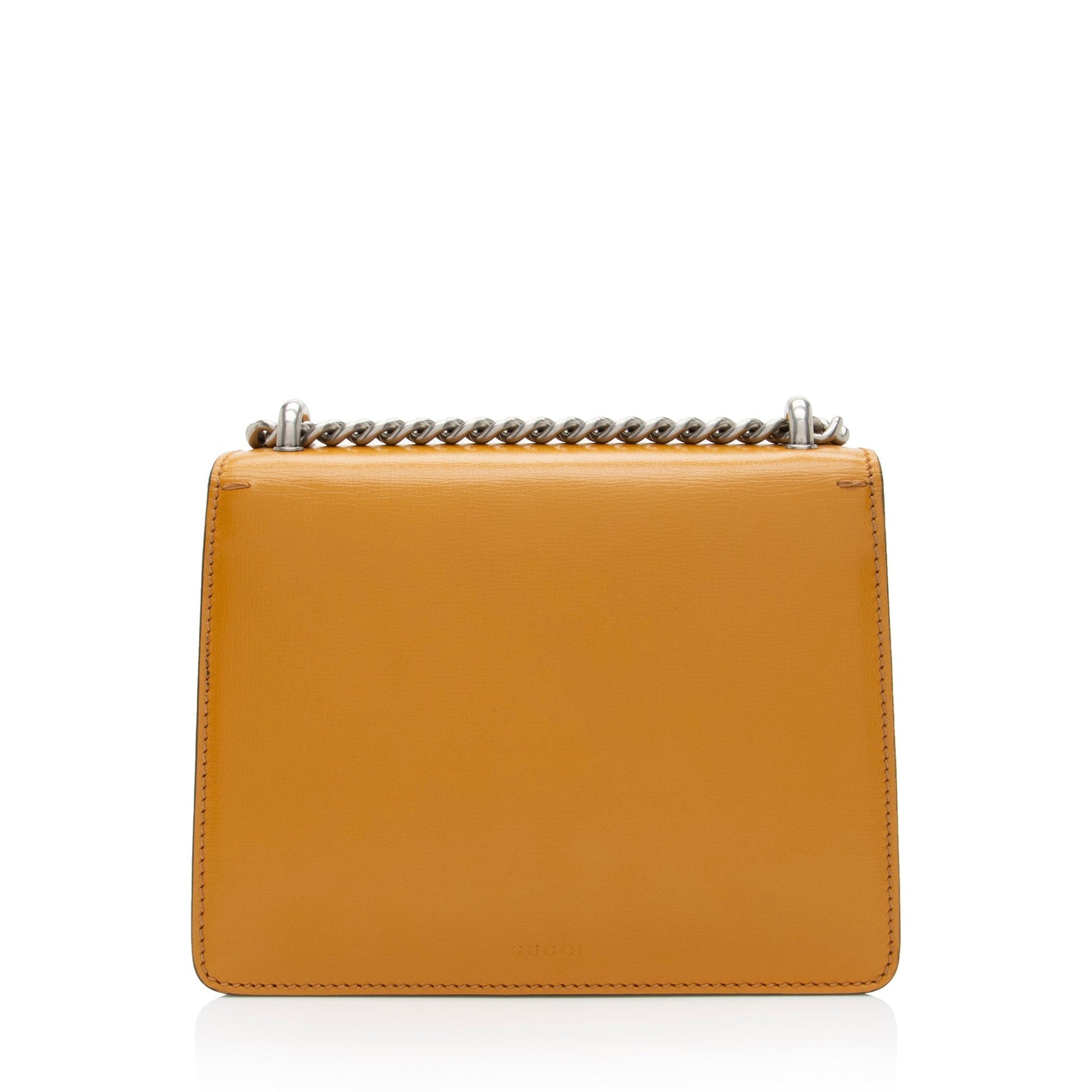 Gucci Dionysus Leather Black White Orange Crossbody Bag