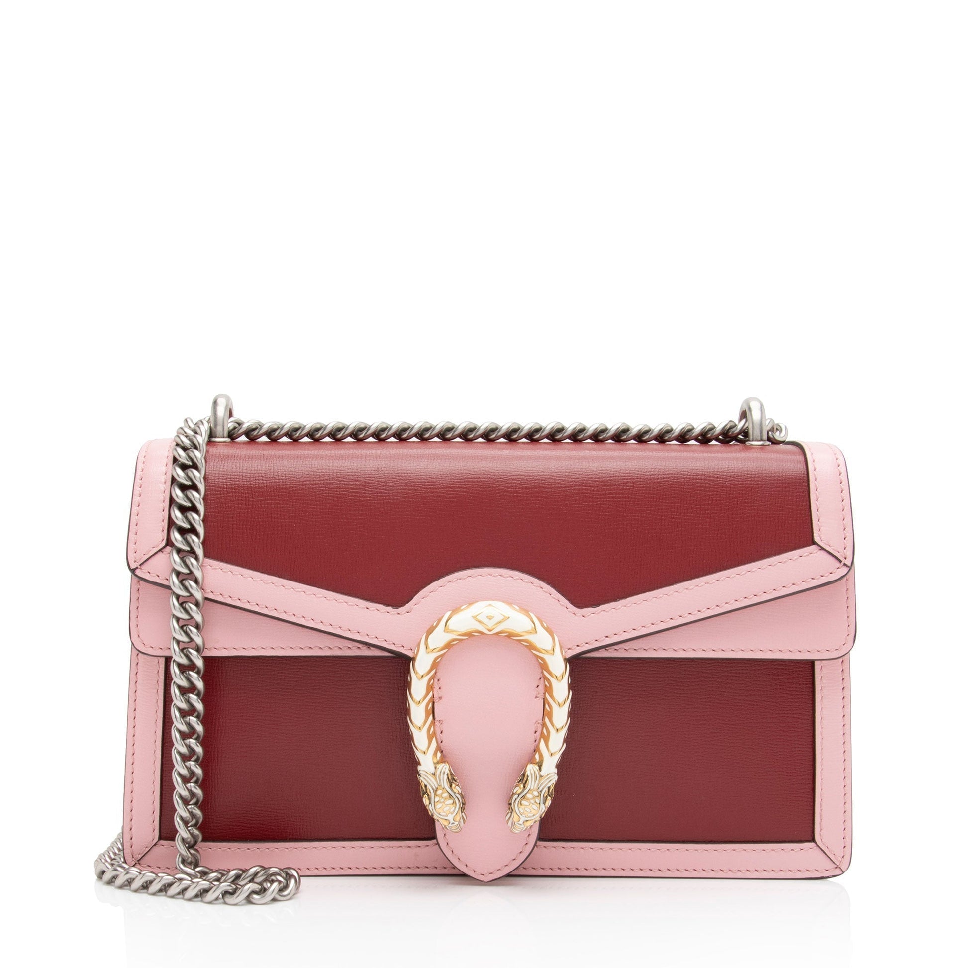 Gucci Dionysus SHF-z6dJvx Leather Red Pink Small Shoulder Bag