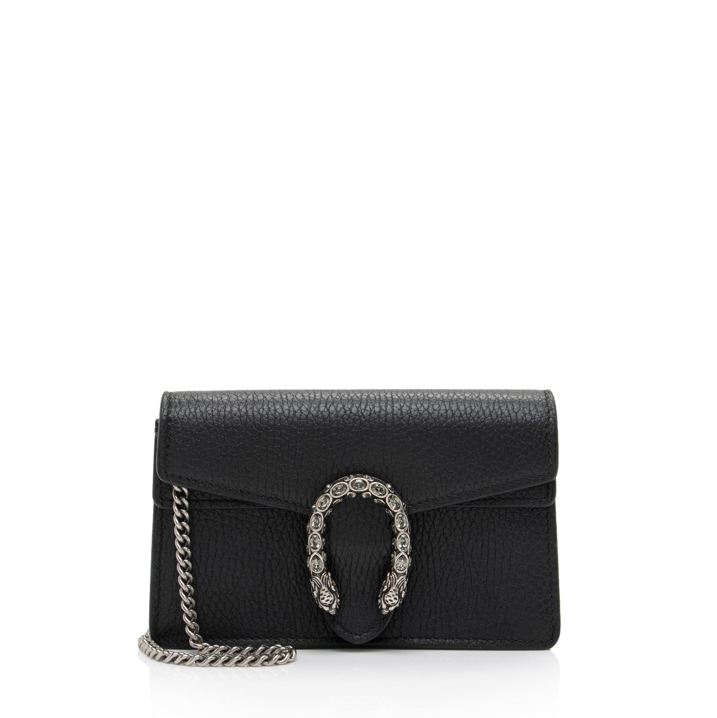 Gucci Dionysus Super SHF-vEOAxI Leather Black Mini Crossbody Bag