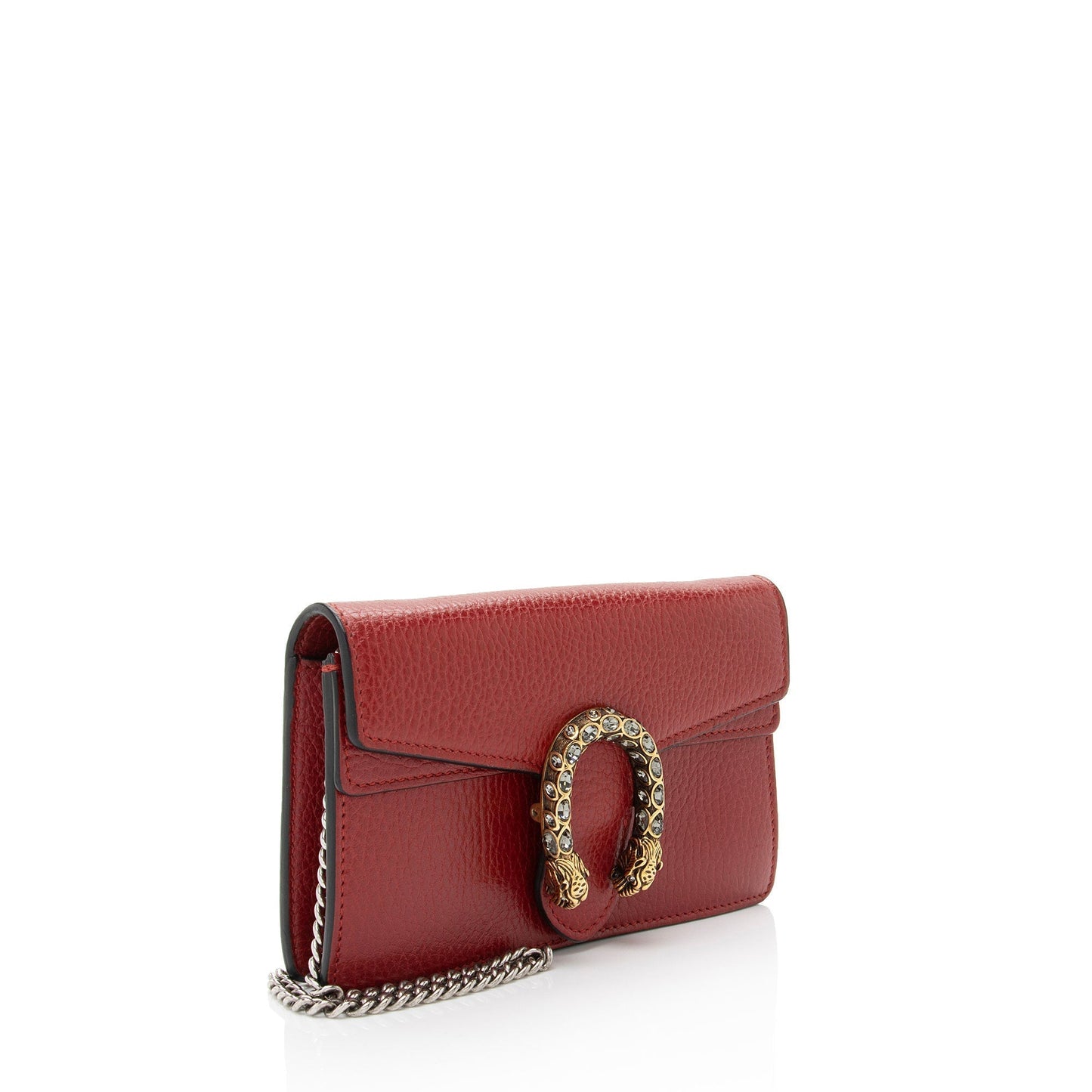 Gucci Dionysus Super SHF-GZ2wiR Leather Red Mini Crossbody Bag