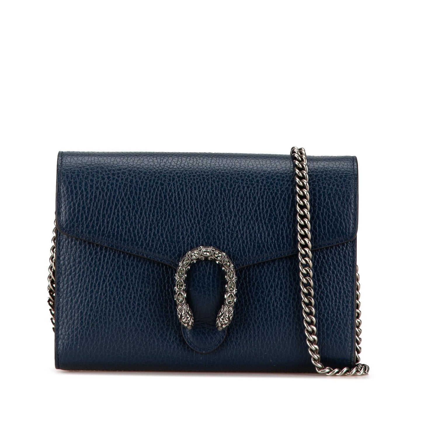 Gucci Dionysus Wallet on Leather Calf Blue Chain Crossbody Bag