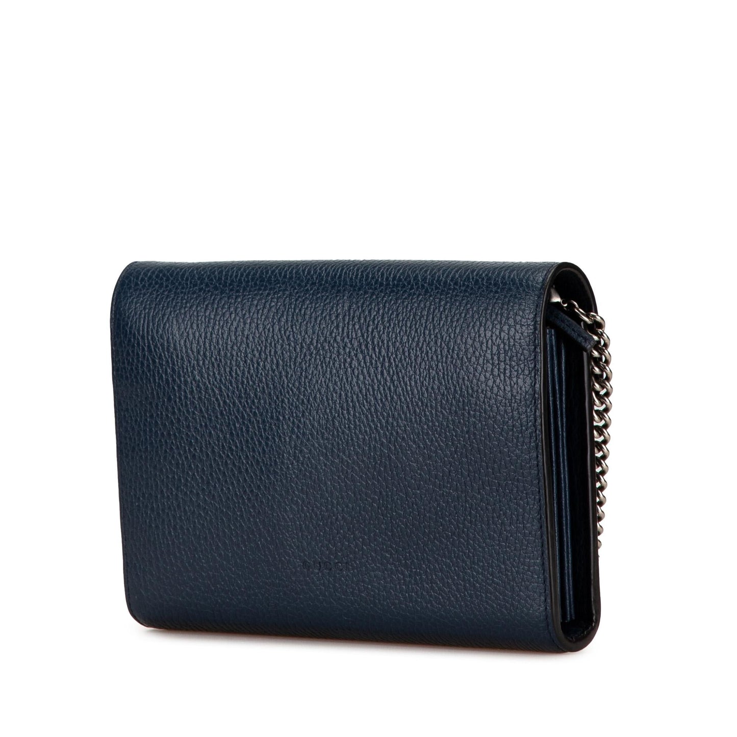 Gucci Dionysus Wallet on Leather Calf Blue Chain Crossbody Bag